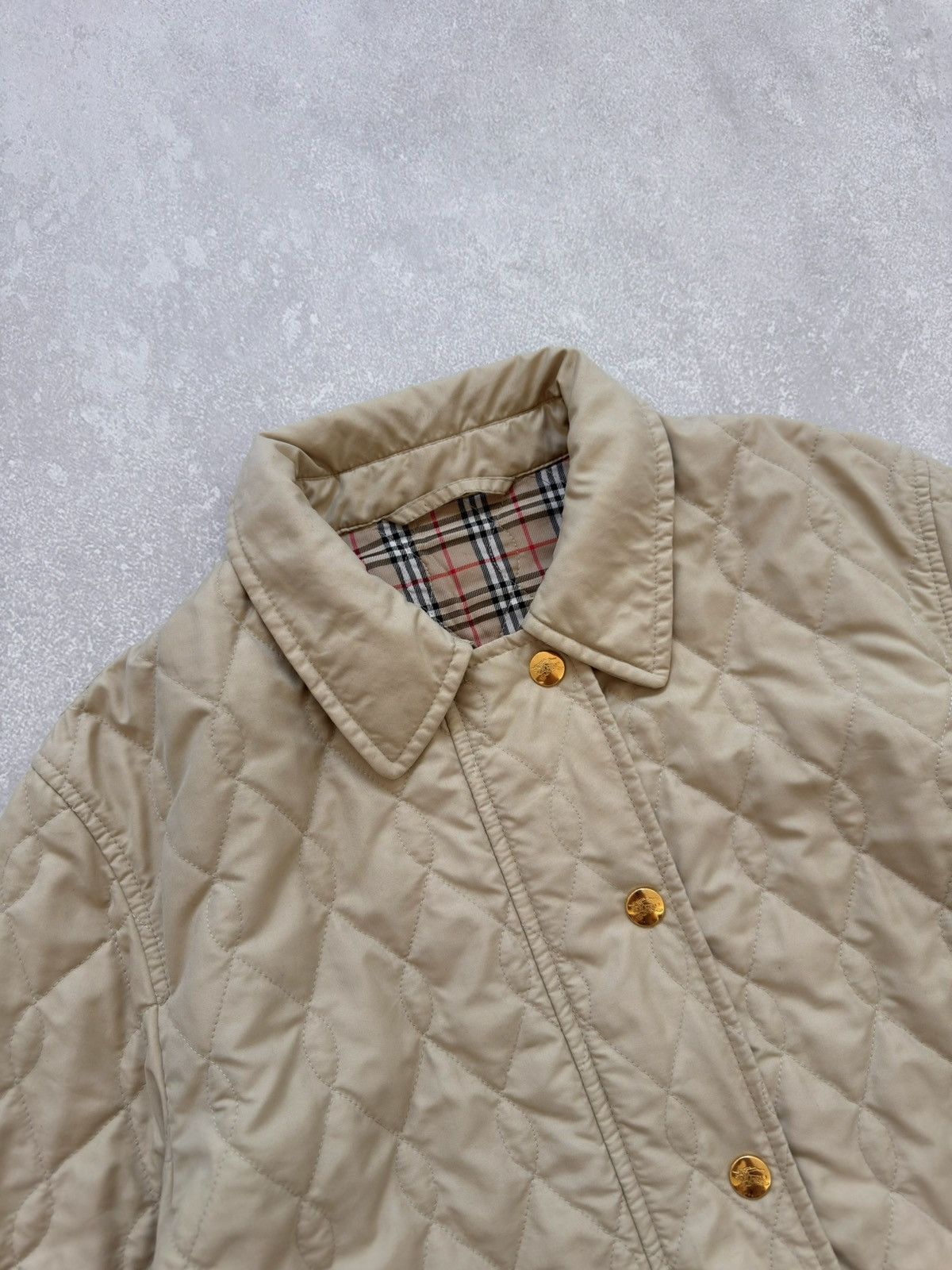 Burberry Vintage Burberrys 90s Nova Check Quilted Coat Jacket Logo Size US L / EU 52-54 / 3 - 16 Thumbnail