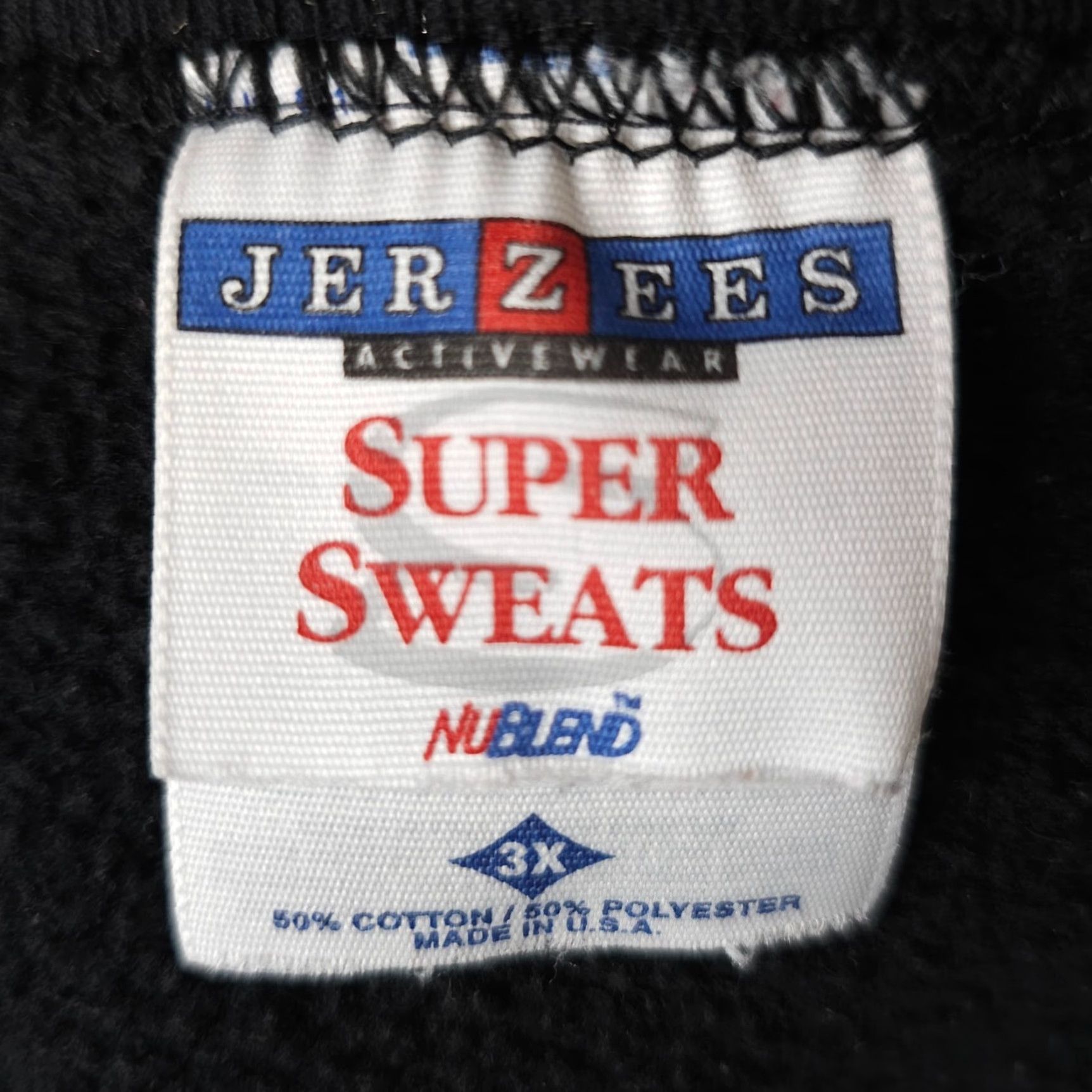 Jerzees VINTAGE Maximum Security Prison Sweatshirt Mens 3XL Black Jerzees Sweatshirt Crew Neck 90s Jail Law Enforcement Made In USA Size US XXL / EU 58 / 5 - 7 Thumbnail
