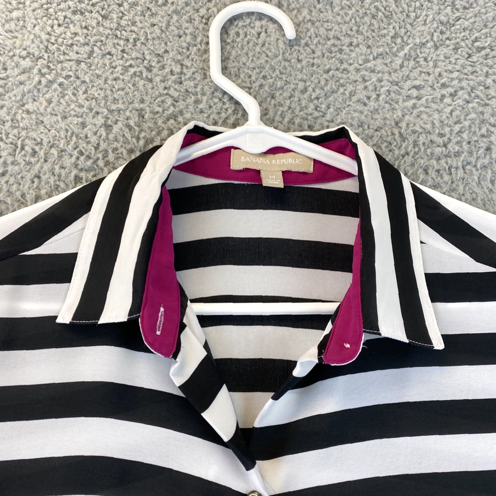 Banana Republic Banana Republic Shirt Women’s M Blouse Black Striped Light Weight Tunic /74-23 Size M / US 6-8 / IT 42-44 - 3 Thumbnail