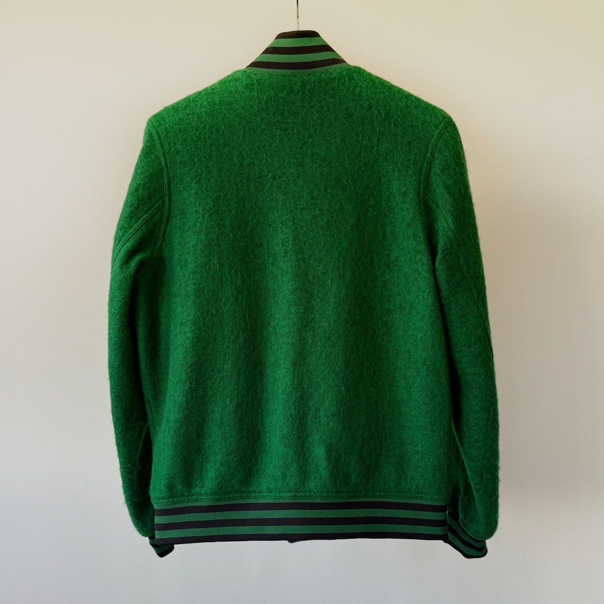 Whyred Whyred Green Mohair Bomber Jacket — Rib Collar (44 / S) Size US S / EU 44-46 / 1 - 2 Thumbnail
