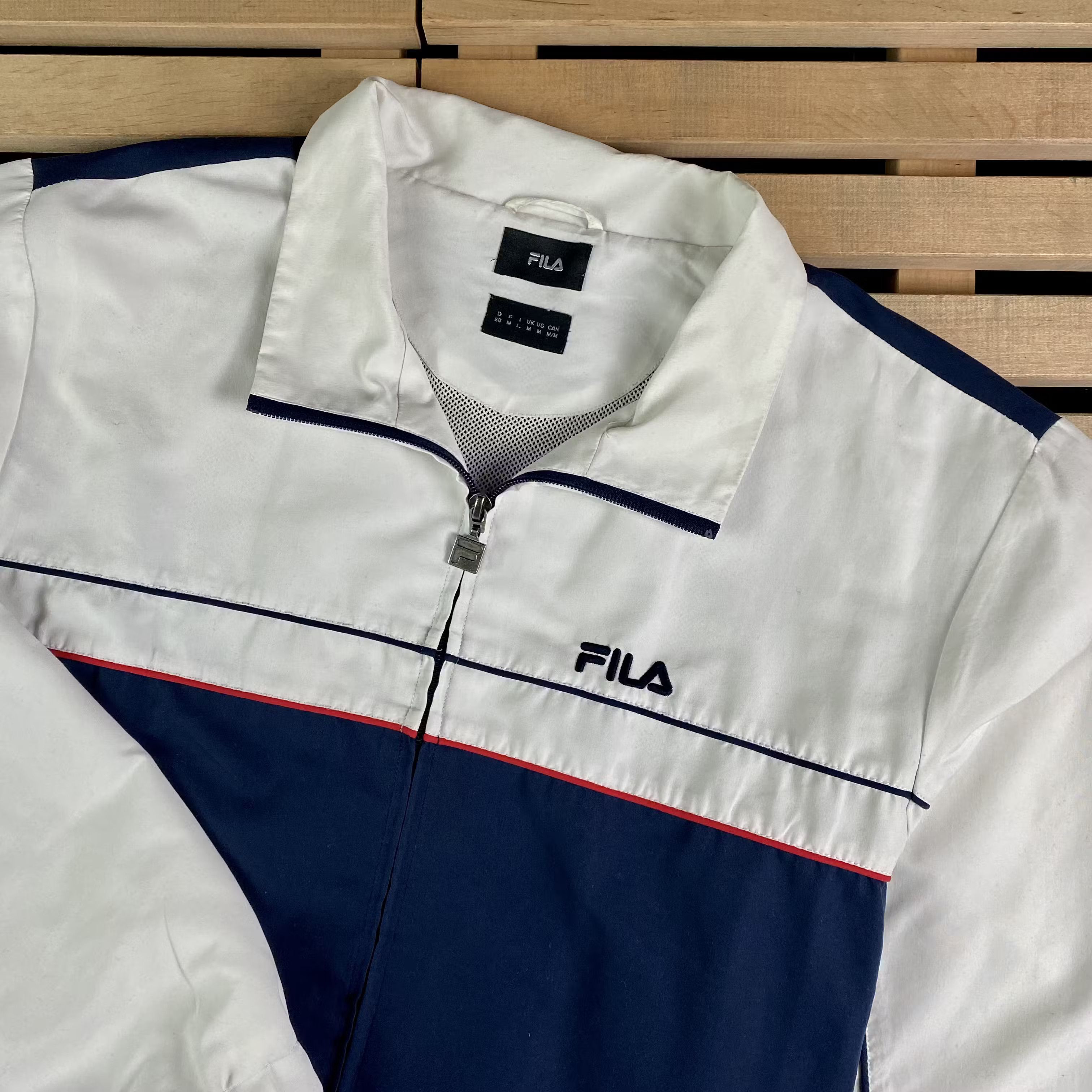 Fila × Vintage Mens Bomber Jacket Fila Vintage Size M Size US M / EU 48-50 / 2 - 2 Thumbnail