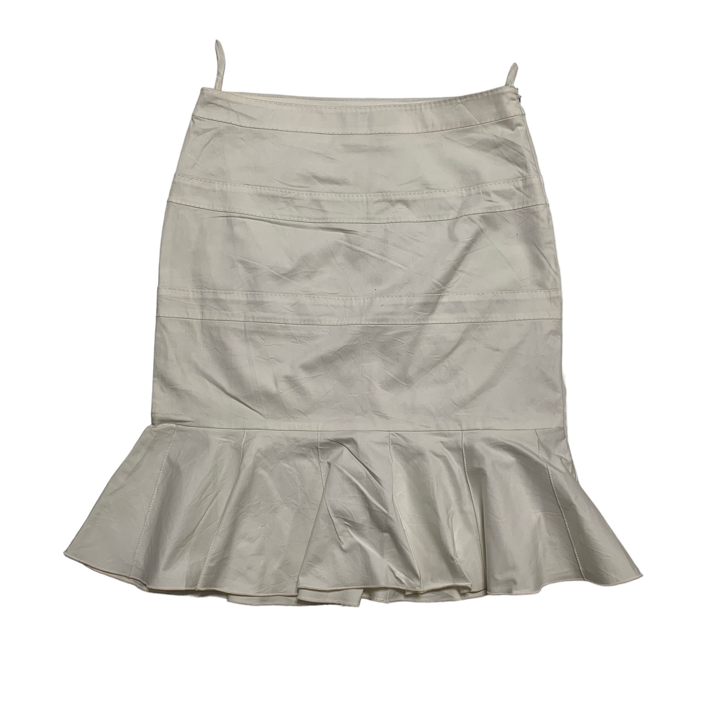 image of Salvatore Ferragamo Skirt in White, Women's (Size 29)