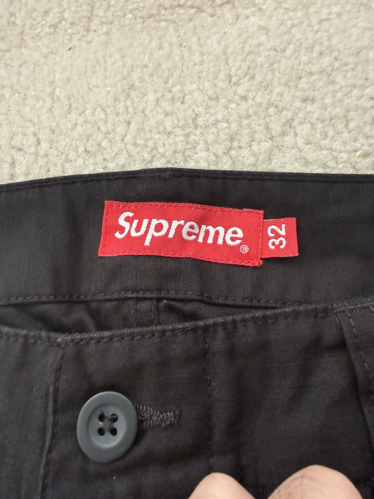 Supreme Supreme x The Crow Cargo Pants Black Size 32 Size US 32 / EU 48 - 3 Thumbnail