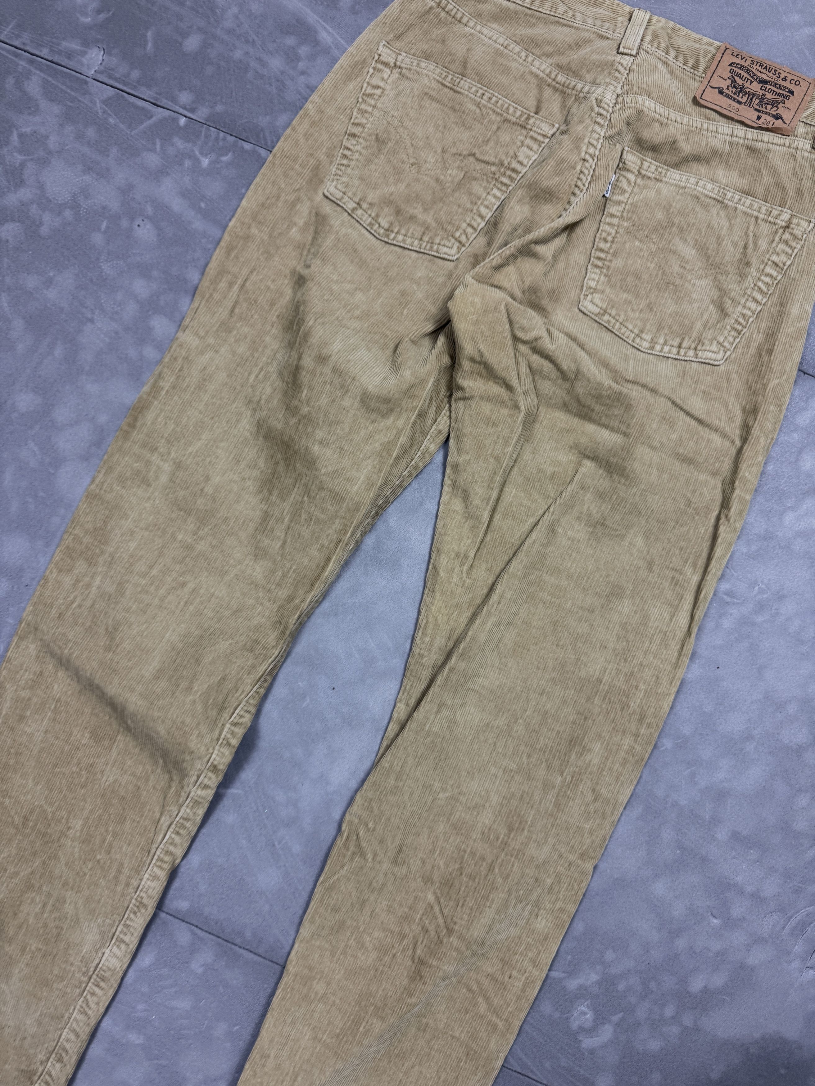 Levi's × Vintage Vintage Levi's 500 90s brown corduroy denim jeans white tab Size US 30 / EU 46 - 9 Thumbnail
