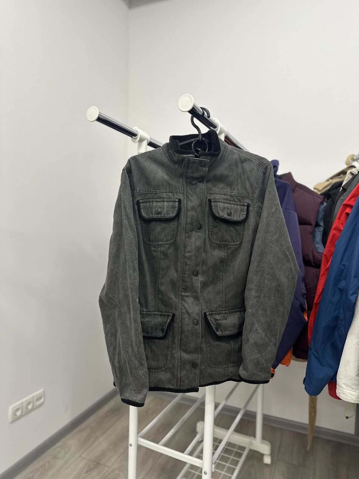 Barbour Barbour Gray Garment Dyed Jacket Size US S / EU 44-46 / 1 - 2 Thumbnail