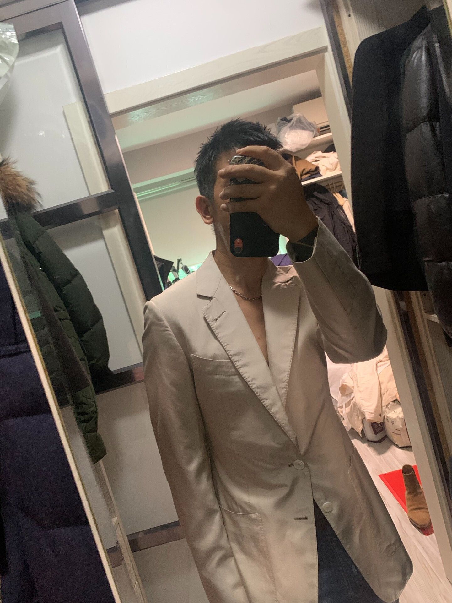Tom Ford stylish tom ford silk blazer in beige Size US L / EU 52-54 / 3 - 1 Thumbnail