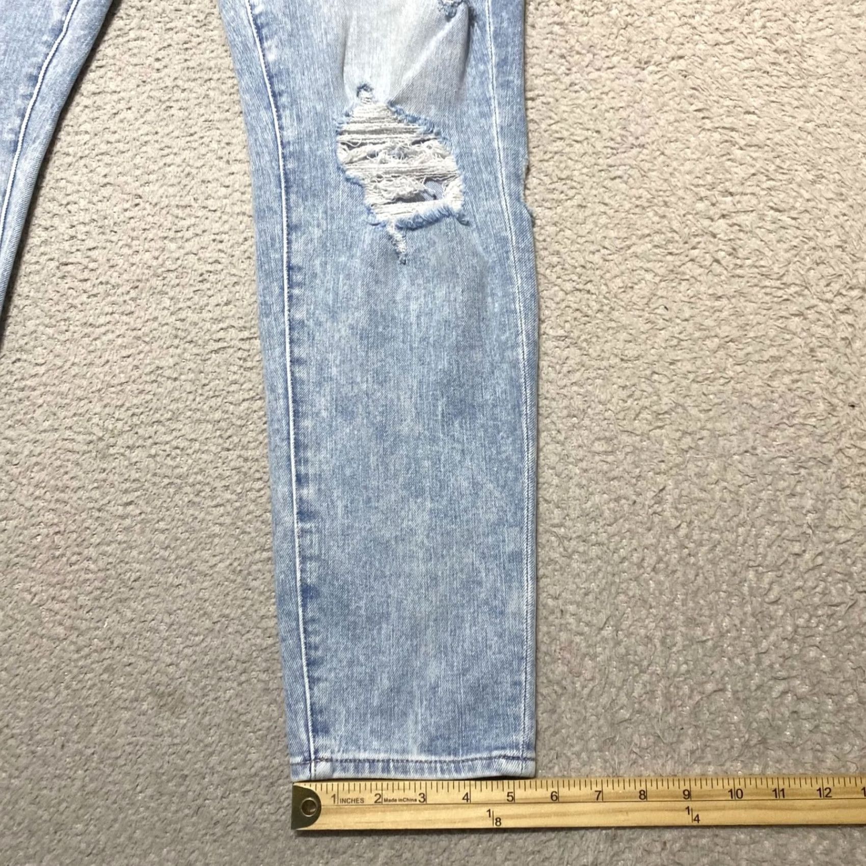 American Eagle Outfitters American Eagle Outfitters Jeans Womens 16 Blue Denim Medium Wash High Rise Jegging Distressed Stretch Size 38" / US 16 / IT 52 - 6 Thumbnail