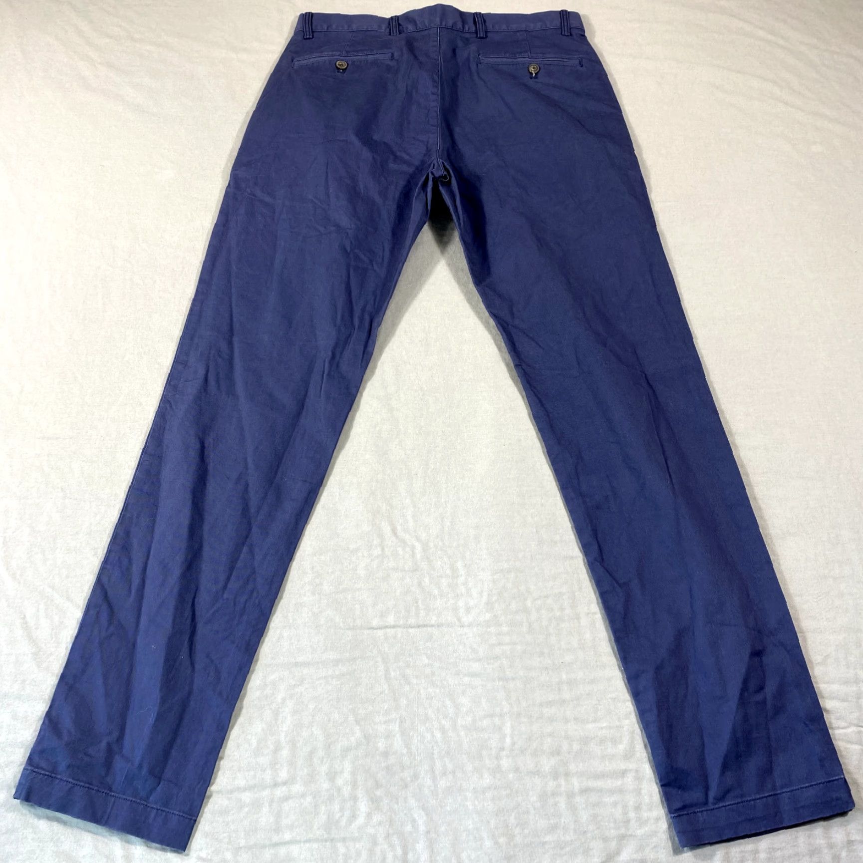 Club Monaco Club Monaco Pants Mens 32x31 Chino Slim Fit Blue Connor 90s Casual Straight Front Button Zip Petit Size US 32 / EU 48 - 2 Thumbnail