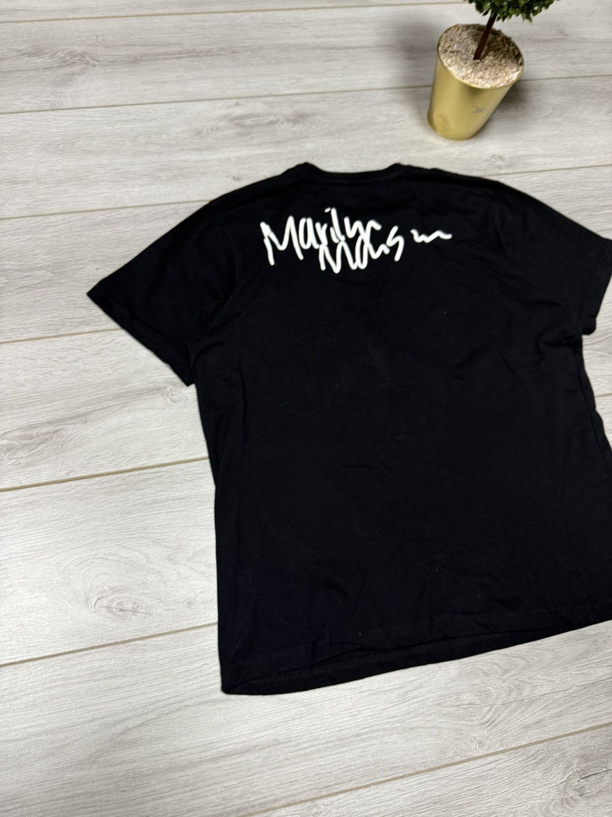 Marilyn Manson Marilyn Manson vintage bootleg big face print tee shirt Size US L / EU 52-54 / 3 - 8 Thumbnail