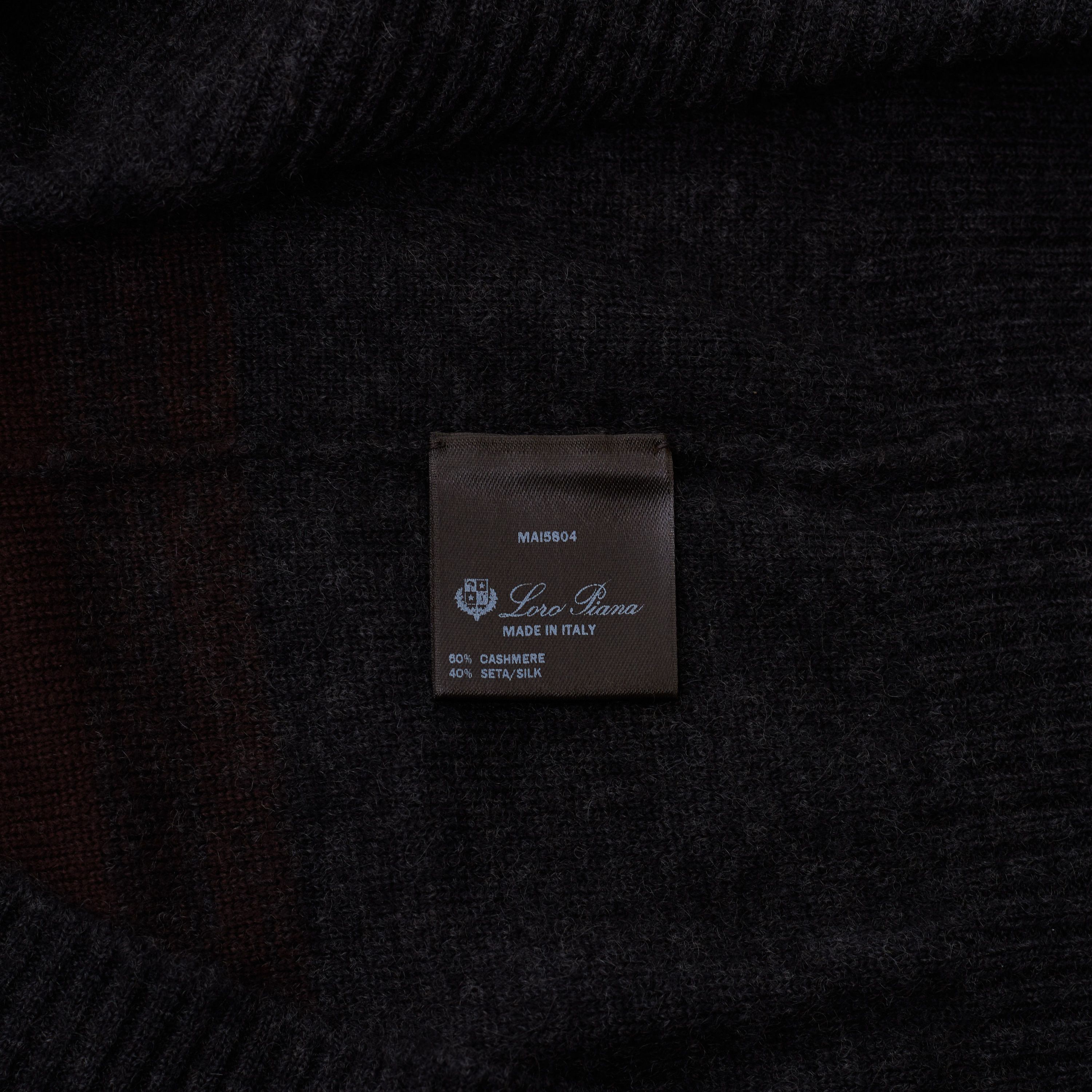 Loro Piana White/Acorn Glenshell Crew Neck Sweater Size US XL / EU 56 / 4 - 10 Thumbnail
