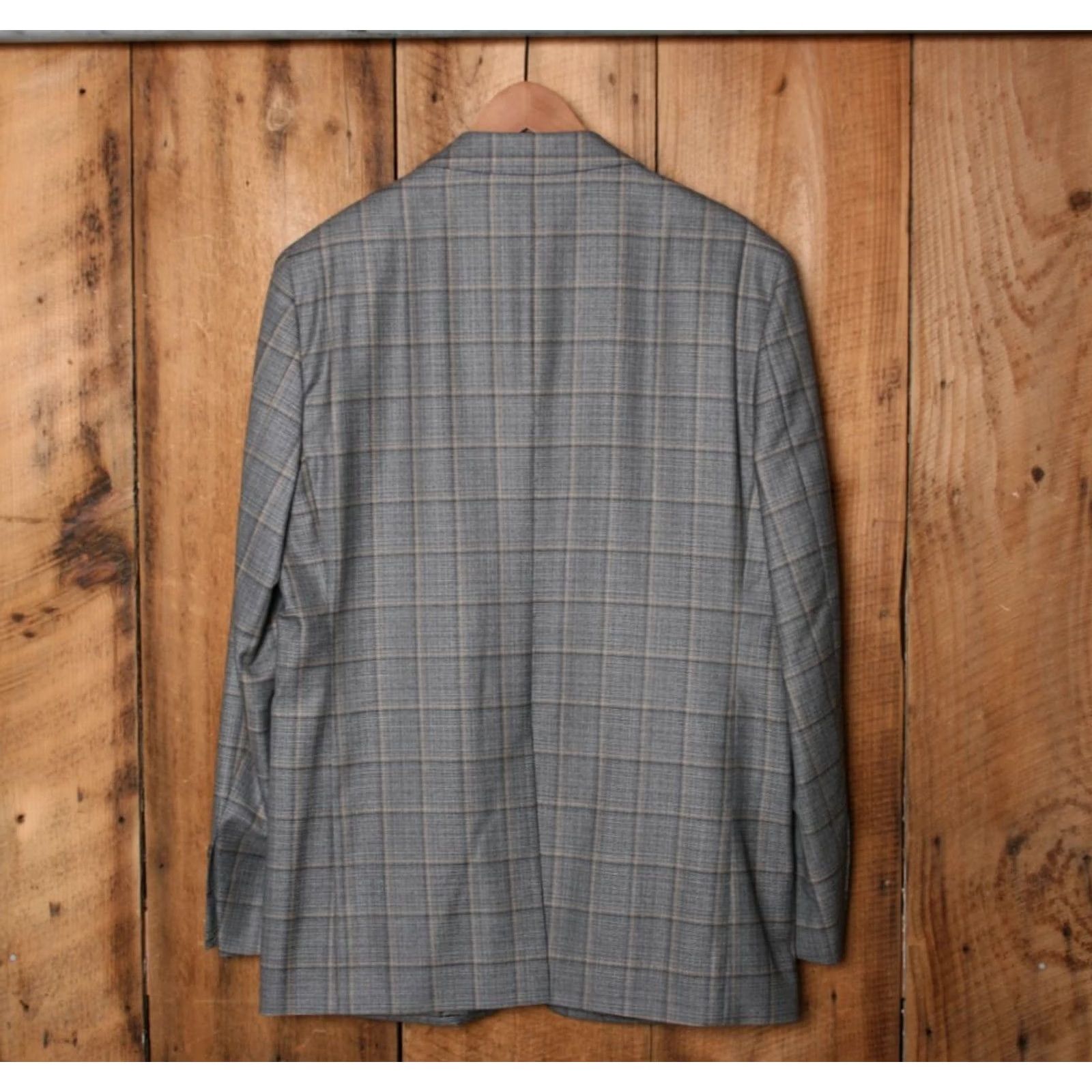 Brooks Brothers BROOKS BROTHERS Reda 1865 Regent Fit Gray Wool Check Sport Coat Sz 43L Mens Jacket Coat Long Wool Check Brookes Brothers Size US XS / EU 42 / 0 - 7 Thumbnail