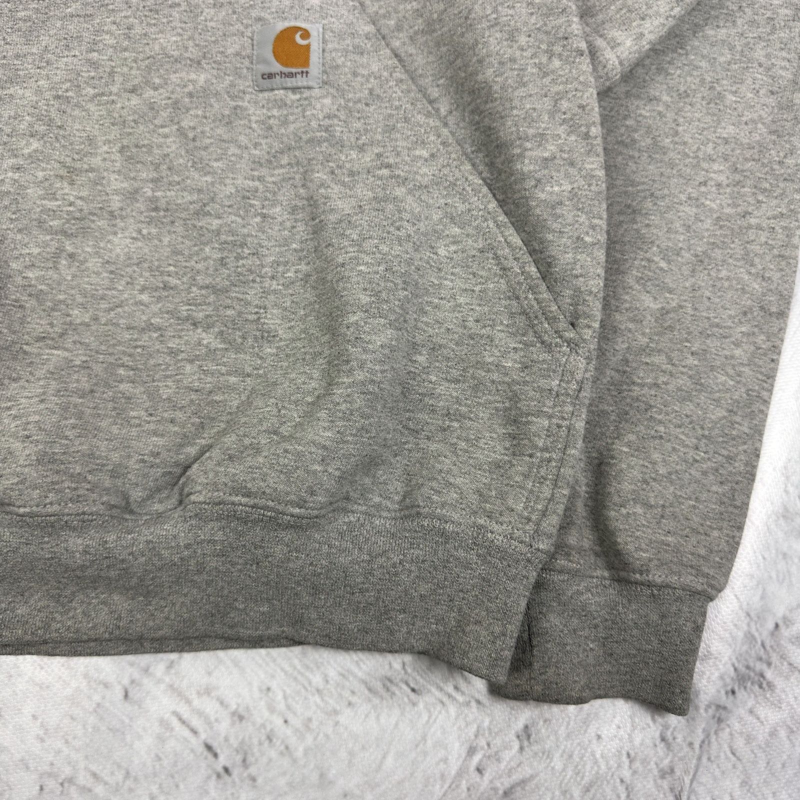 Carhartt Carhartt Men Gray Original Fit Sleeve Logo Hooded Sweatshirt Size US XS / EU 42 / 0 - 7 Thumbnail