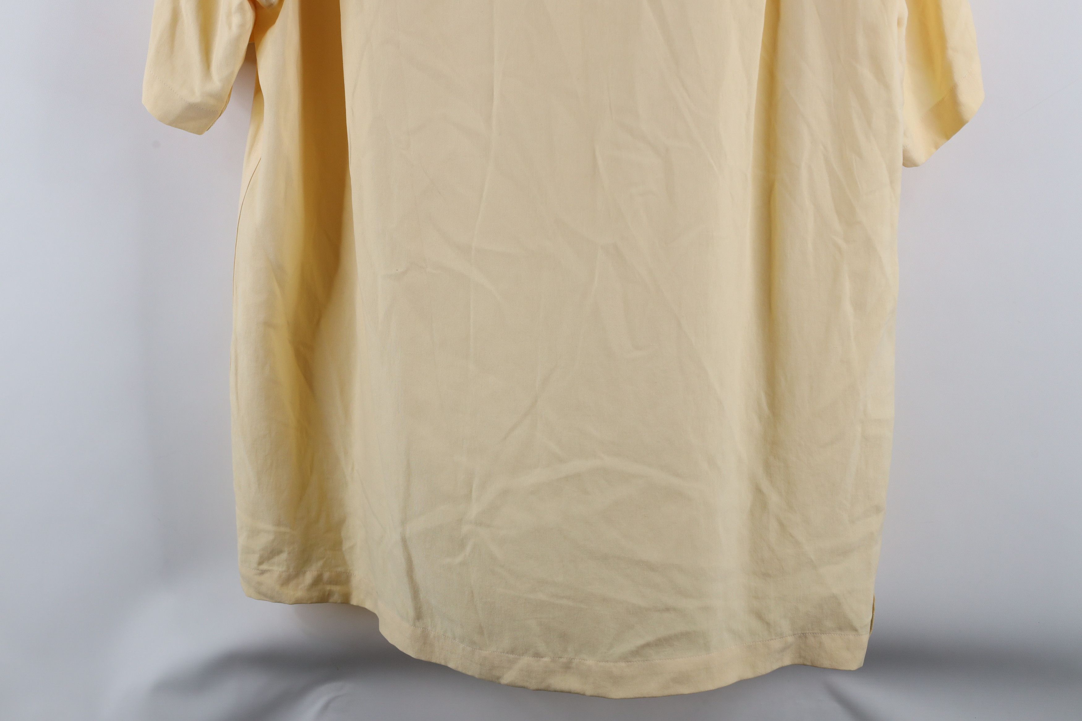 Vintage Vintage 90s Streetwear Silk Short Sleeve Button Shirt Yellow Size US M / EU 48-50 / 2 - 8 Thumbnail