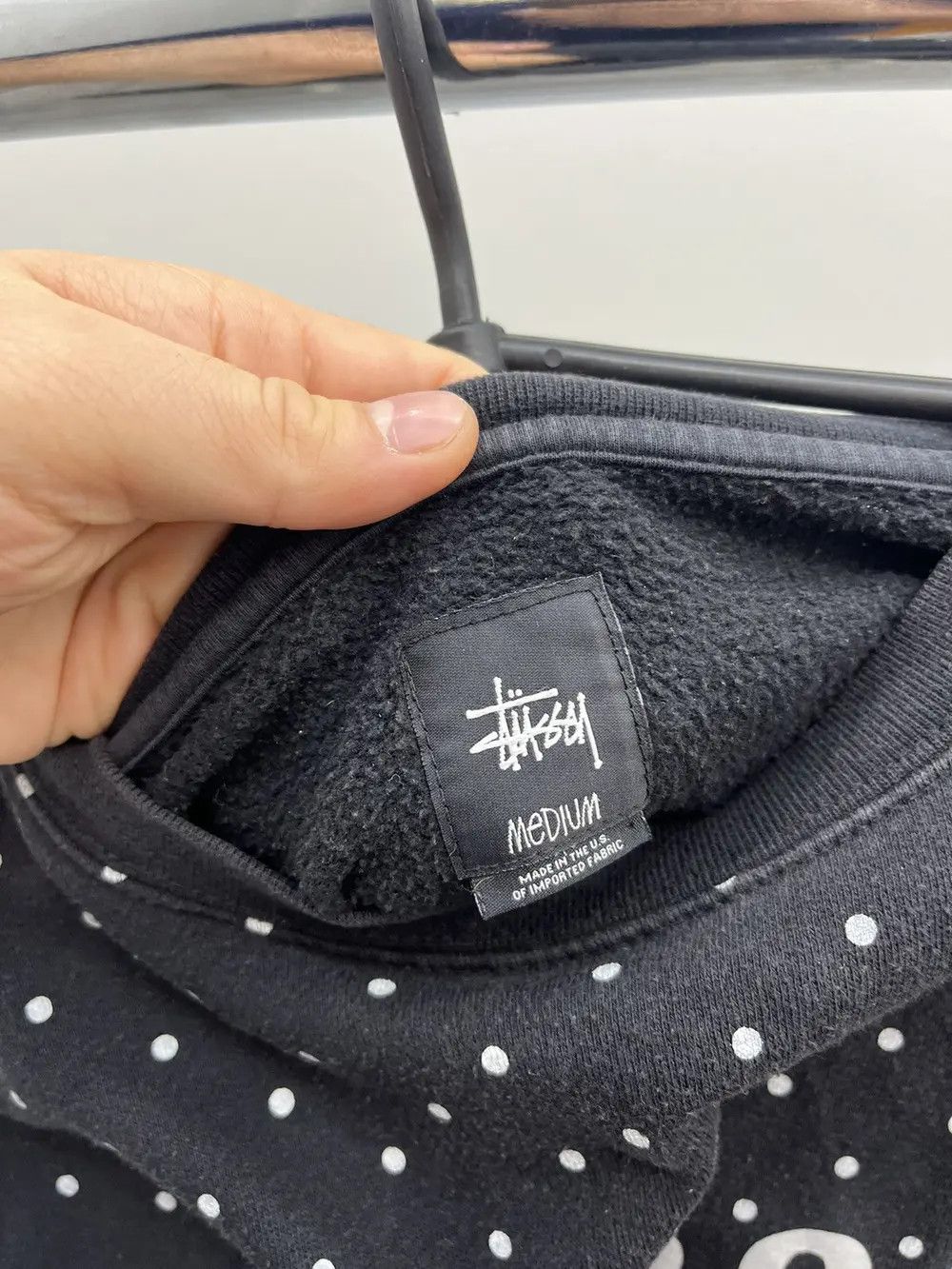 Stussy Vintage Stussy Polka Dot Cotton Crewneck Sweatshirt Size US M / EU 48-50 / 2 - 3 Thumbnail
