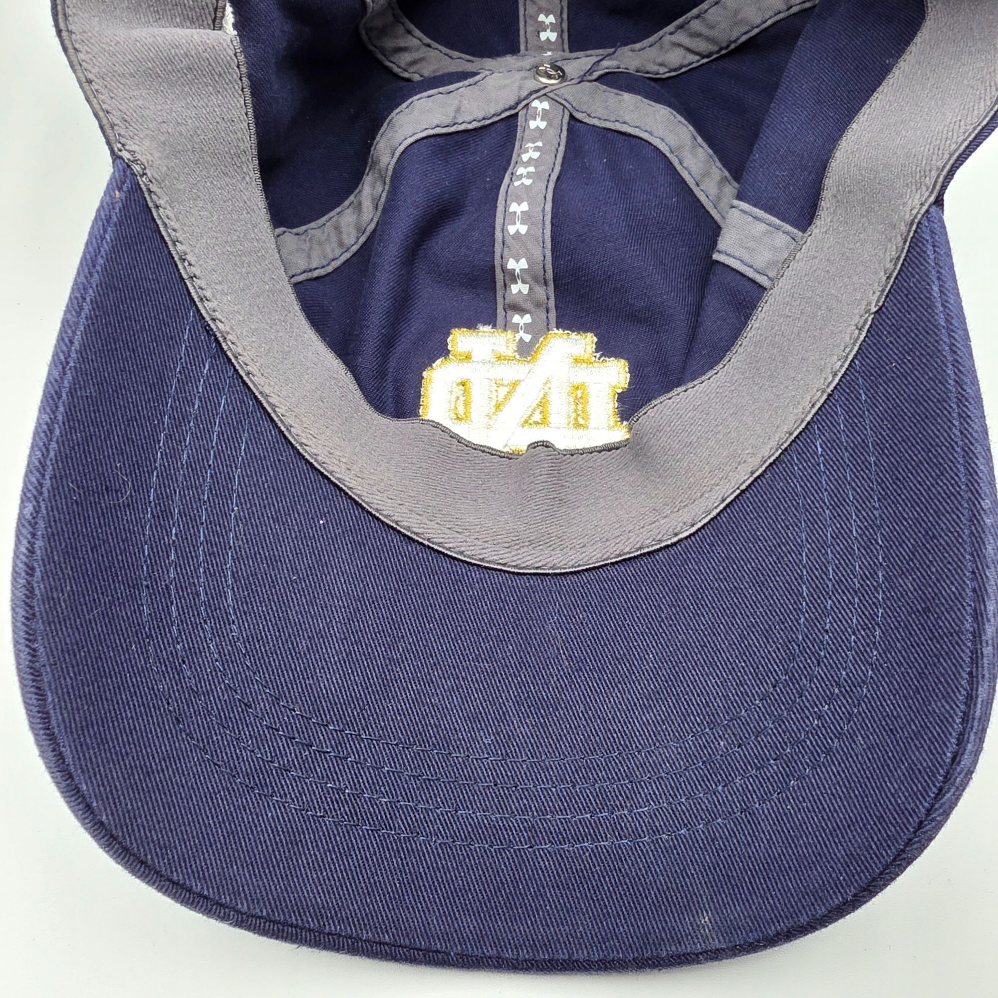 Under Armour Under Armour Womens Blue Notre Dame Adjustable Hat Cap Sport Size ONE SIZE - 6 Thumbnail