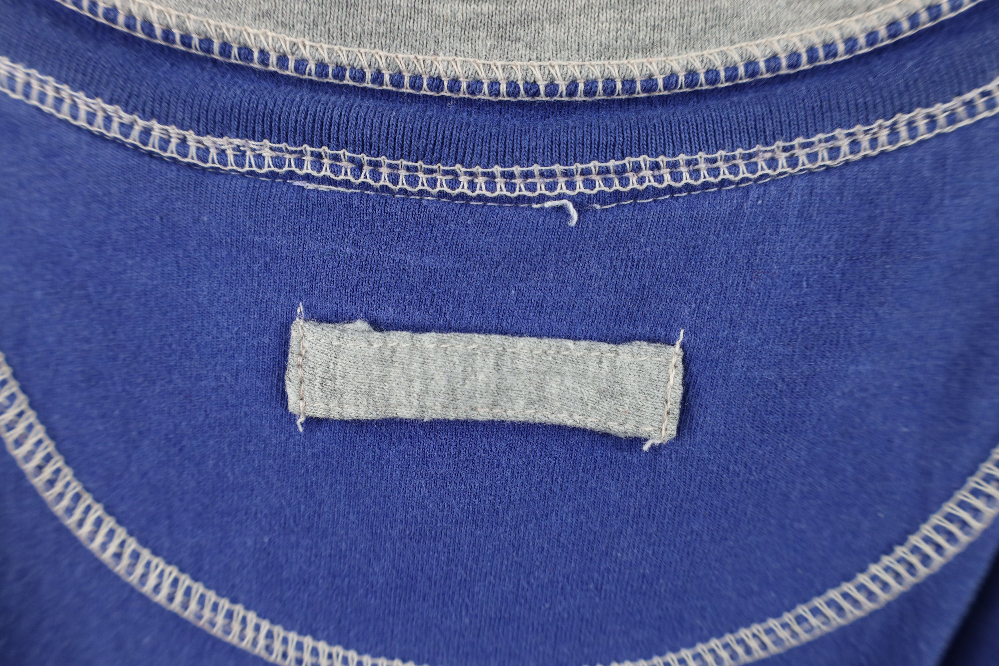 Vintage Vintage 90s MLB Baseball Faded Layered Henley T-Shirt Blue Size US L / EU 52-54 / 3 - 11 Thumbnail