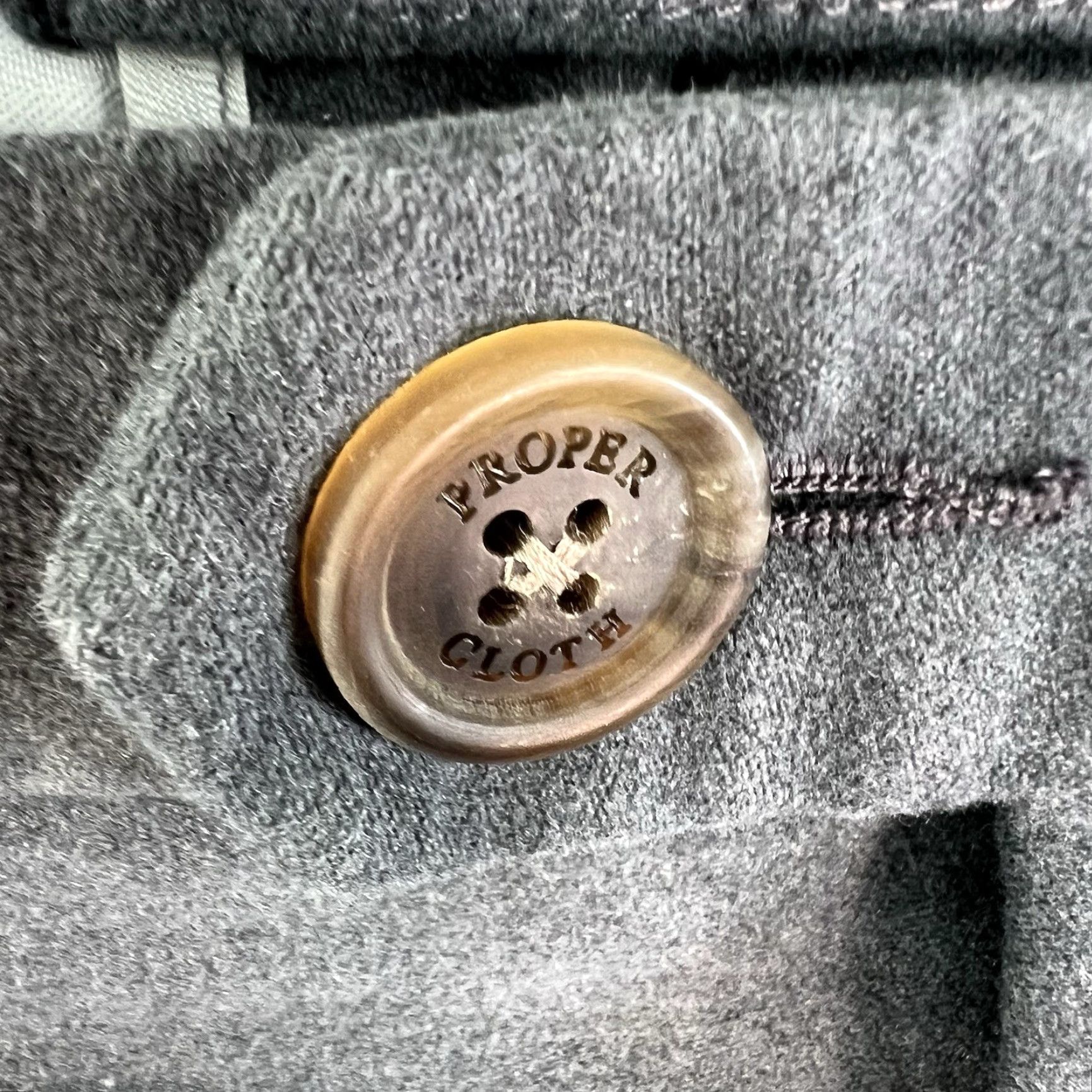 Proper Cloth Proper Cloth Mélange Moleskin Dress Pants Mens Size 54 X31 Gray Size US 38 / EU 54 - 4 Thumbnail