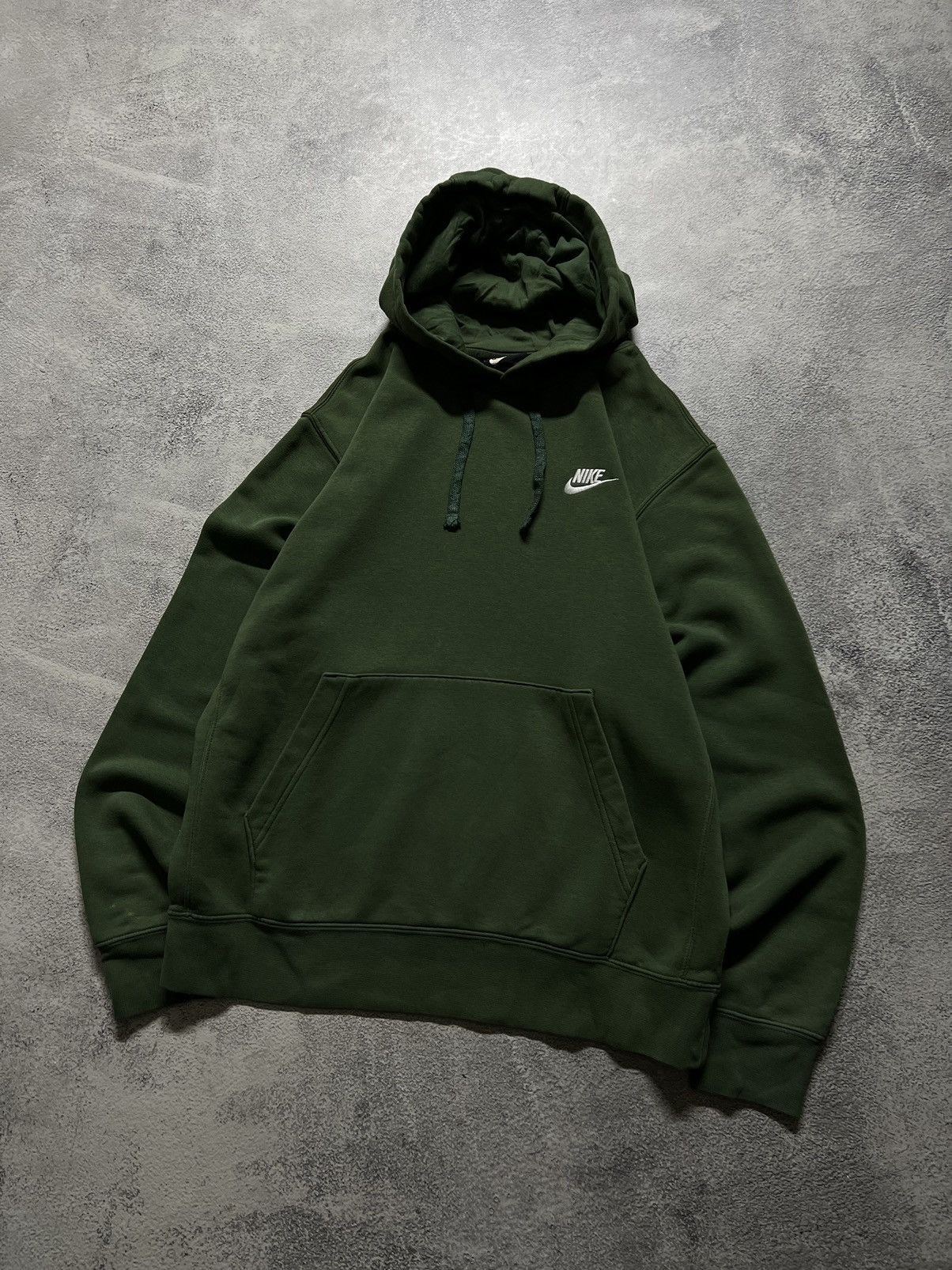 Nike × Vintage Vintage Y2k Nike NSW 💚 Mini Logo Hoodie Basic Green Size US S / EU 44-46 / 1 - 5 Thumbnail
