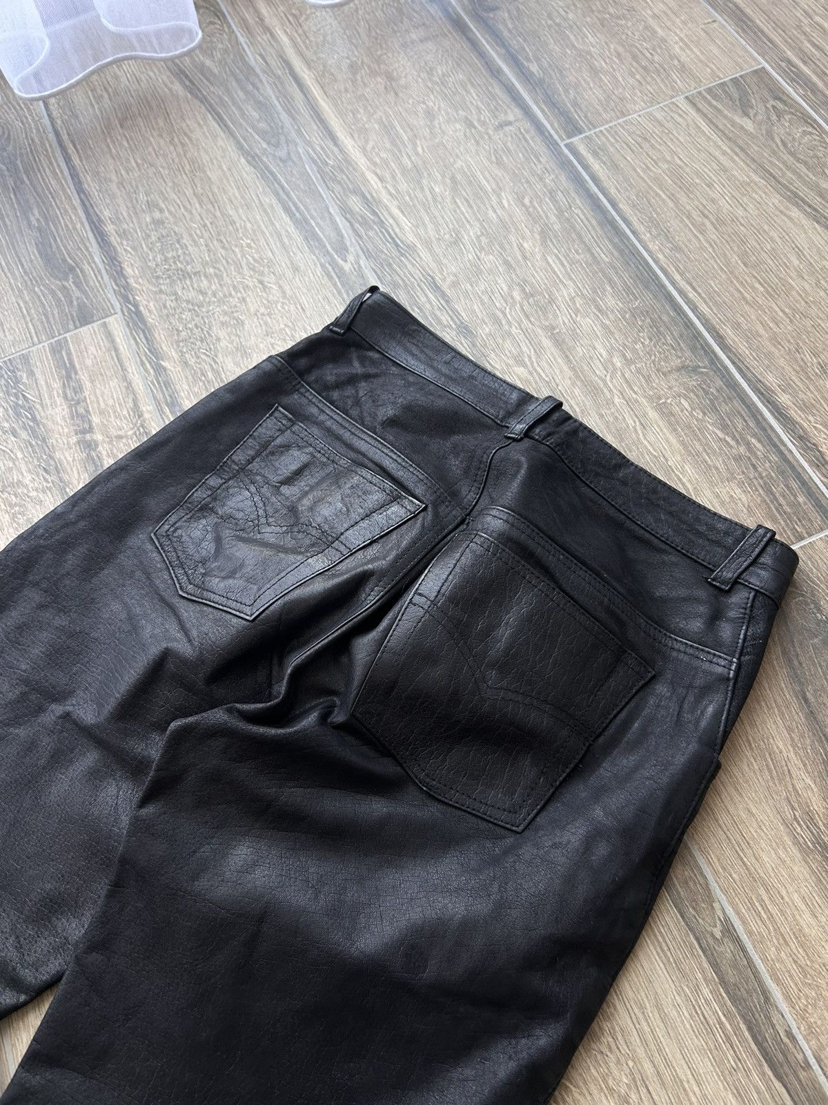 Genuine Leather × Leather × Vintage Vintage CowBoys Real Leather pants vintage 90s Size US 30 / EU 46 - 3 Thumbnail