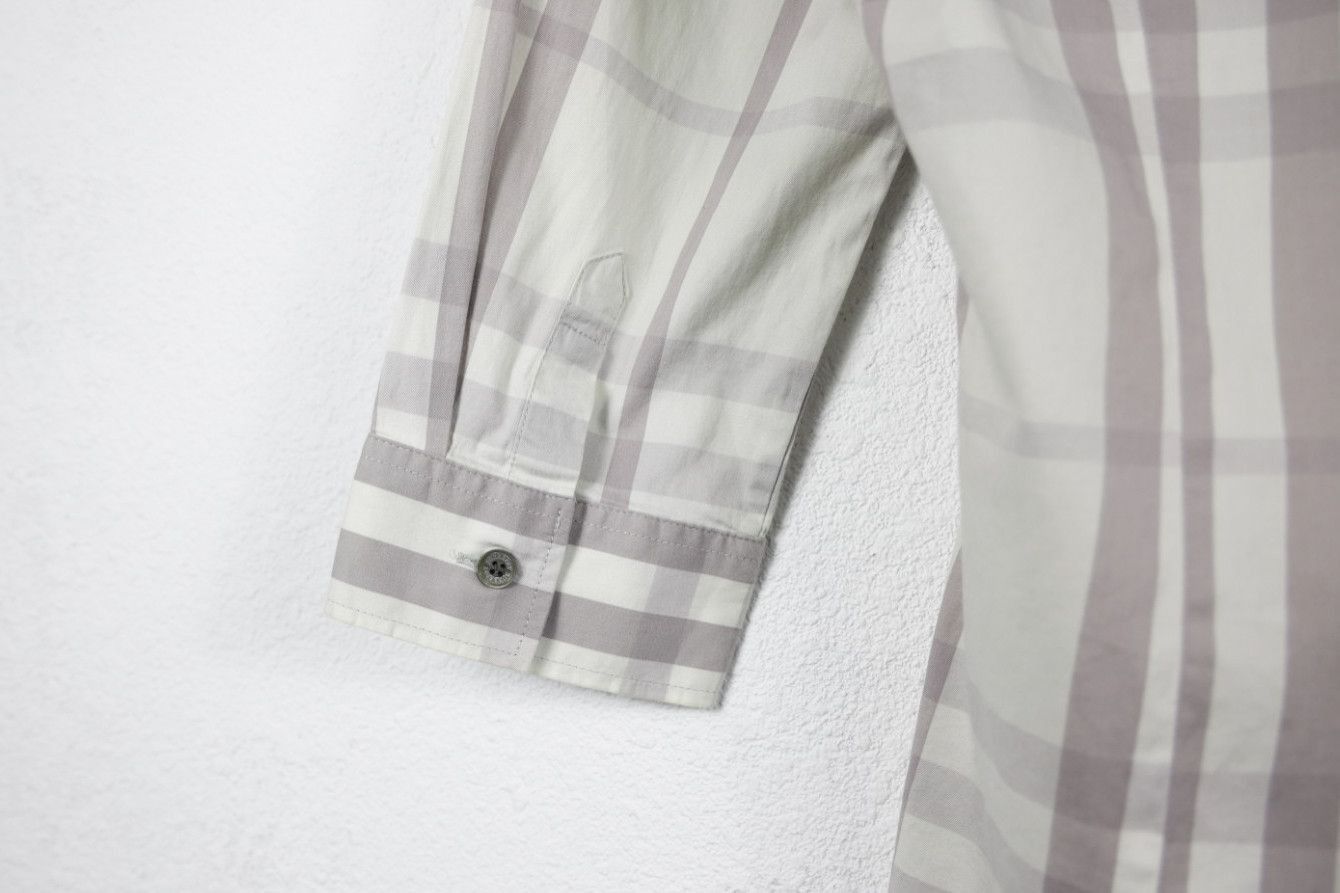 Burberry Womens Burberry Light Beige Nova Check 3/4 Sleeve Shirt Size S / US 4 / IT 40 - 11 Thumbnail
