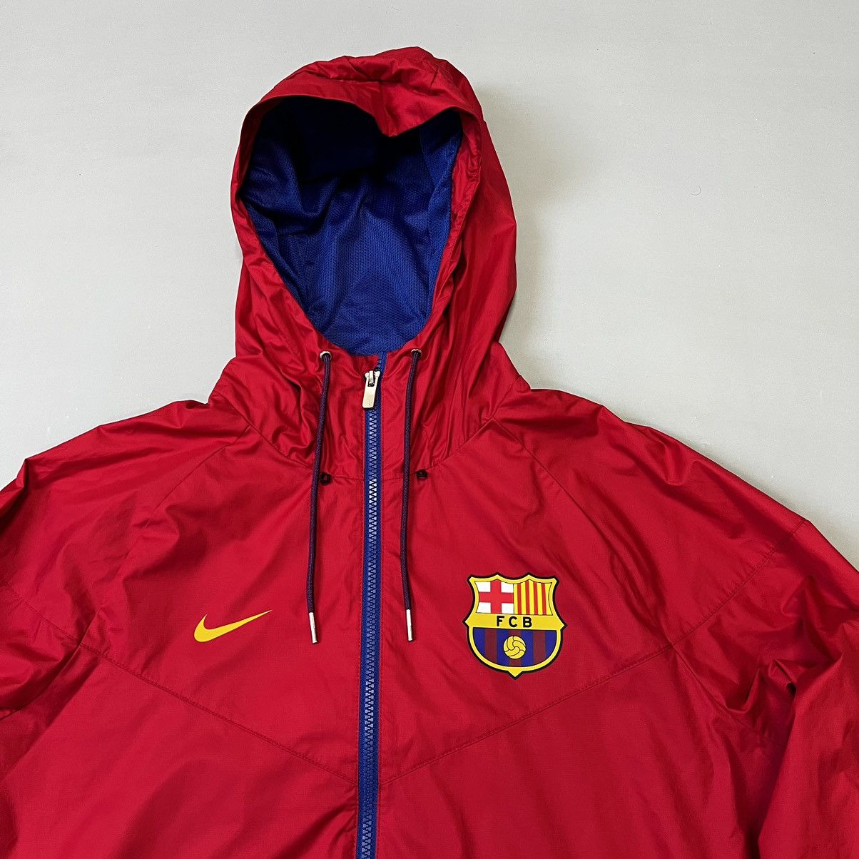 Nike × Vintage Nike F.C Barcelona vintage track zip jacket windbreaker Size US M / EU 48-50 / 2 - 2 Thumbnail
