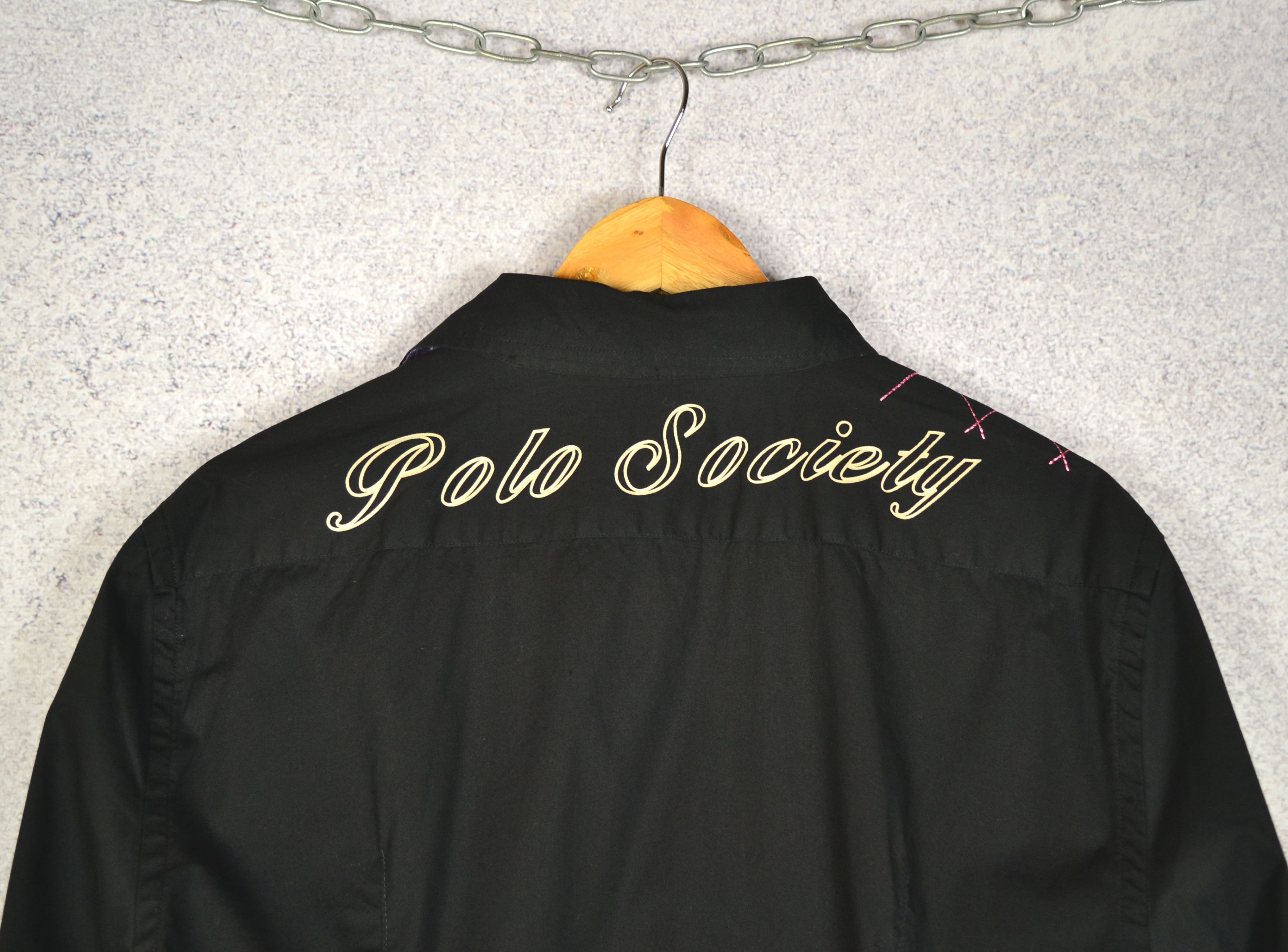 La Martina La Martina Queens Polo Society Black Long Sleeve Shirt Size US XL / EU 56 / 4 - 8 Thumbnail