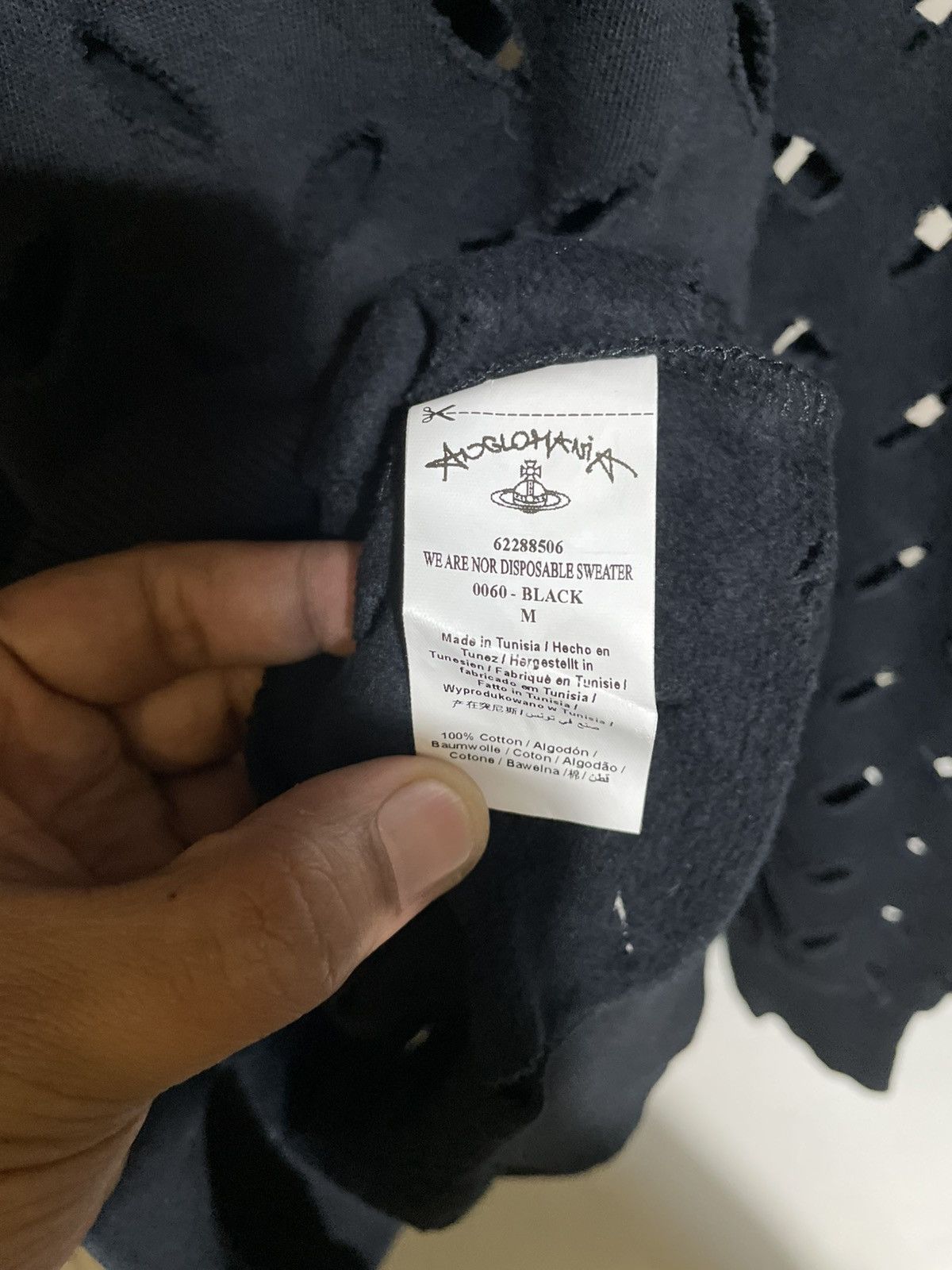 Vivienne Westwood Vivienne Westwood Anglomania Distressed Sweatshirt Size US M / EU 48-50 / 2 - 4 Thumbnail
