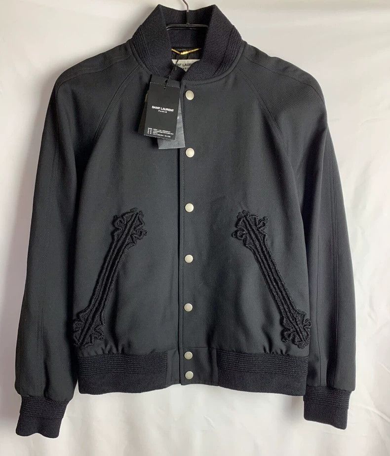 Saint Laurent Paris Saint Laurent Paris Embroidered baseball jersey-2506 Size US S / EU 44-46 / 1 - 1 Thumbnail