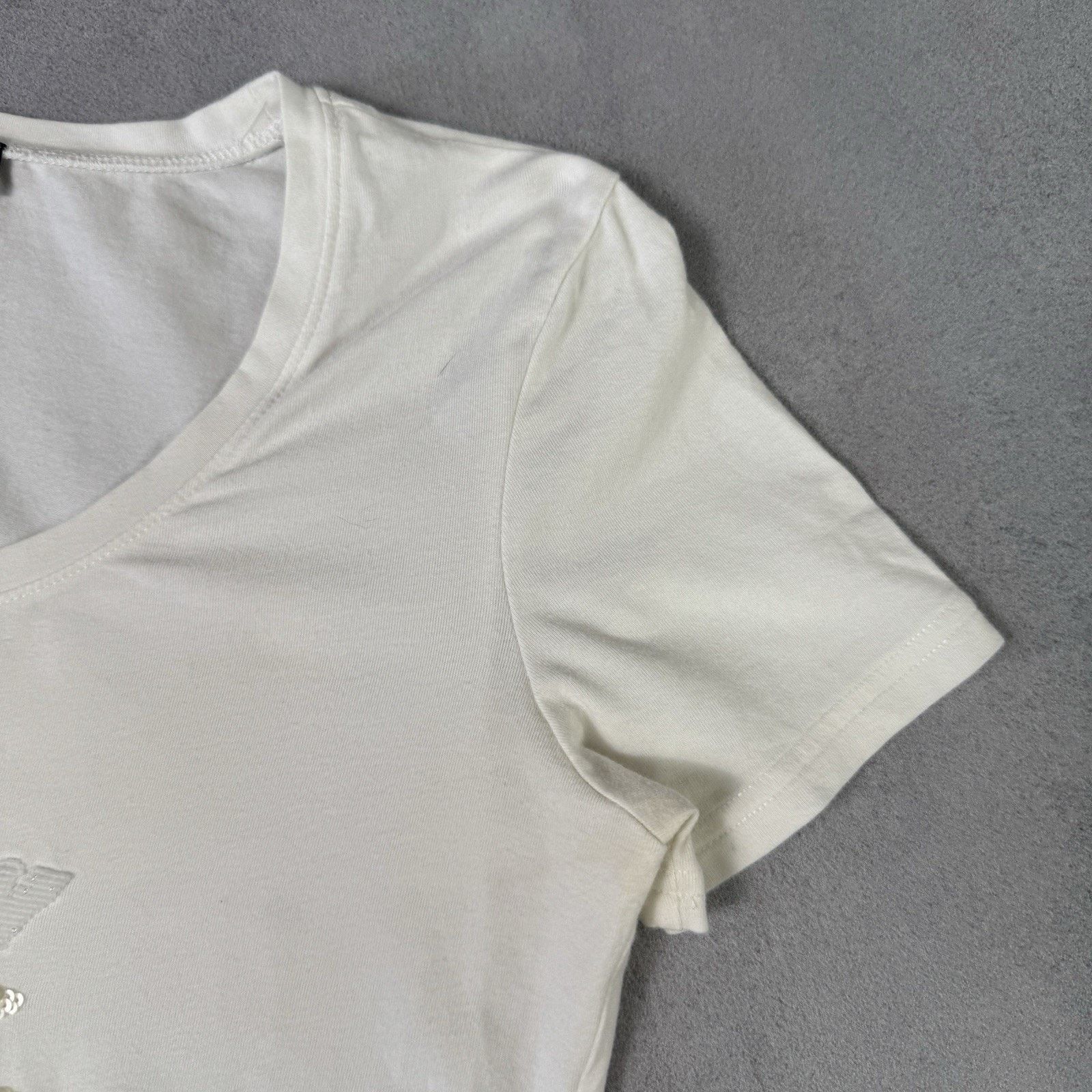 Armani Armani Jeans Logo Women T Shirt Size M White Size M / US 6-8 / IT 42-44 - 2 Thumbnail