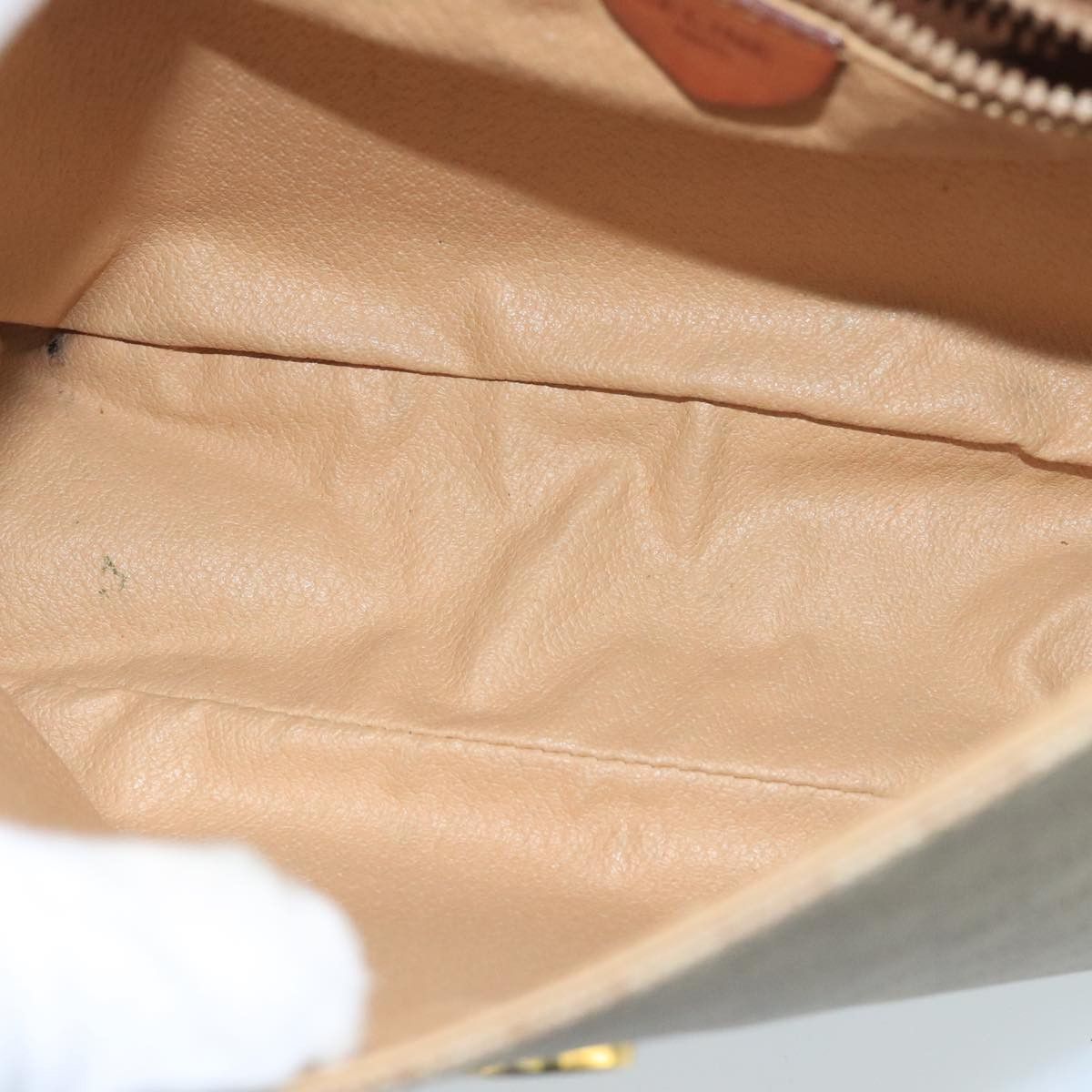 Celine CELINE Macadam Canvas Shoulder Bag Beige Gold Size ONE SIZE - 11 Thumbnail