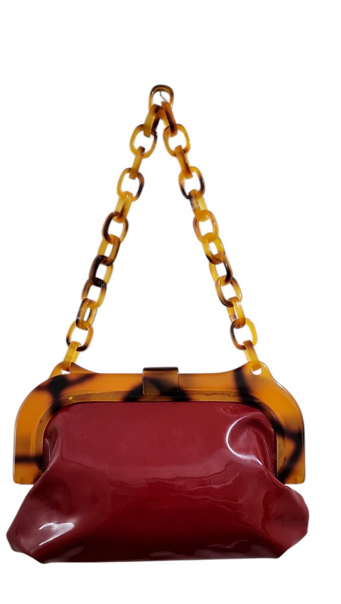 Free People FREE PEOPLE RED PATENT LEATHER BAG Size ONE SIZE - 6 Thumbnail