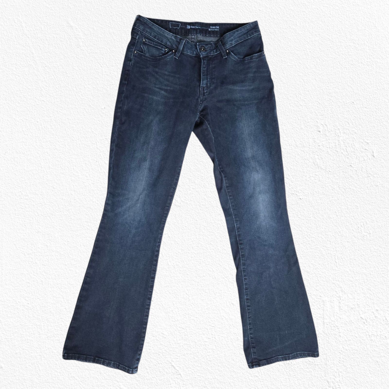 Levi's Levi's Dark Blue Bold Curve Bootcut Jeans Size 29 Size 29" - 3 Thumbnail