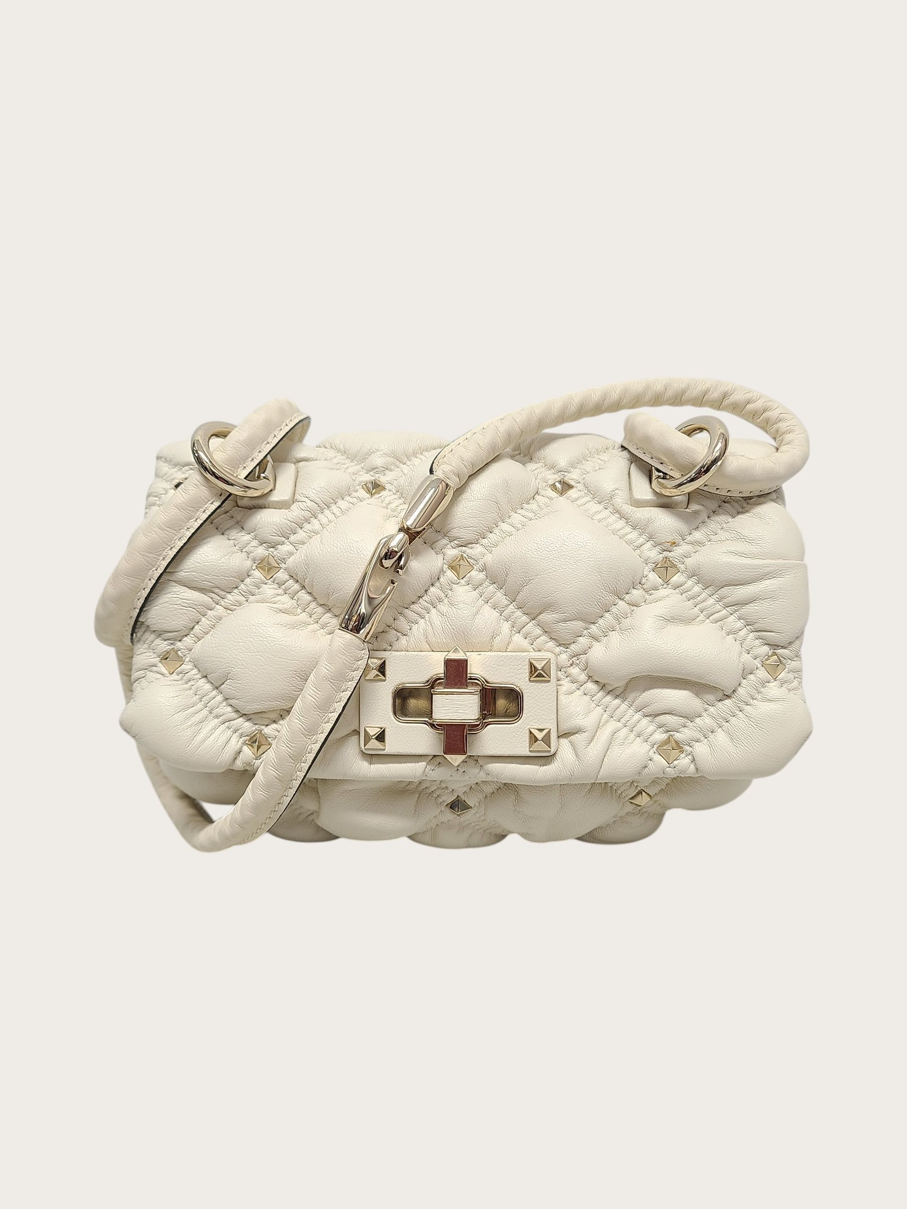 Valentino Diamond Quilted Spike Me Small Shoulder Bag Size ONE SIZE - 1 Thumbnail