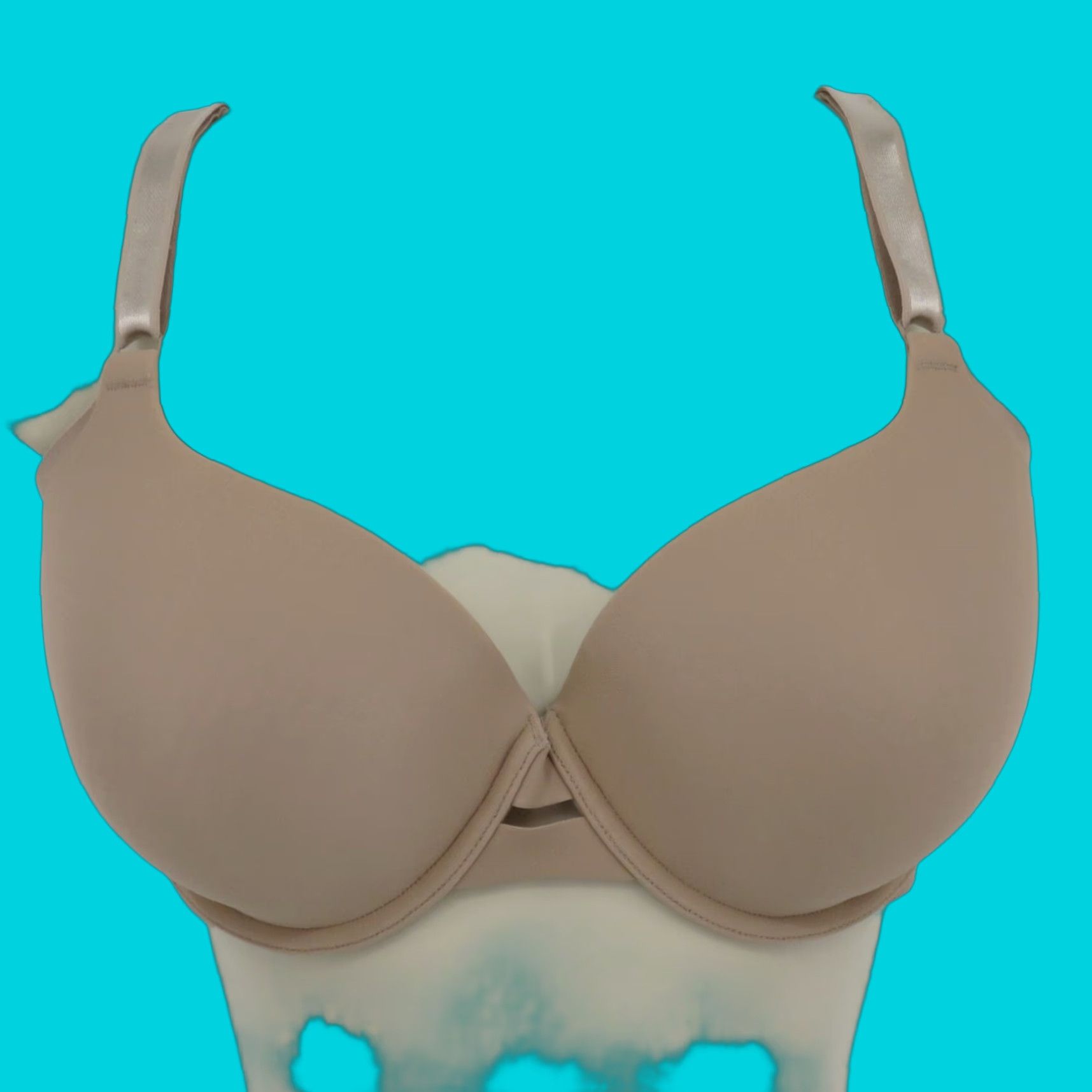 Vintage Warners 38C 01356 No Side Effects Full Coverage Underwire Bra Solid Beige Lined Size ONE SIZE - 1 Thumbnail