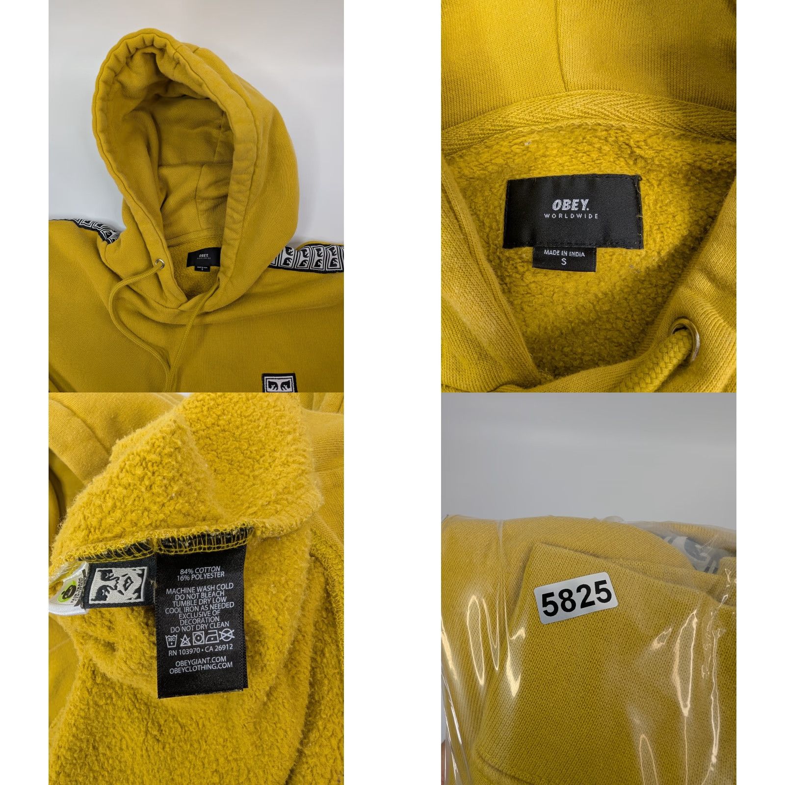Obey OBEY Propaganda Hoodie Pullover Sweatshirt Streetwear Size Small Yellow Mens Size US S / EU 44-46 / 1 - 8 Thumbnail