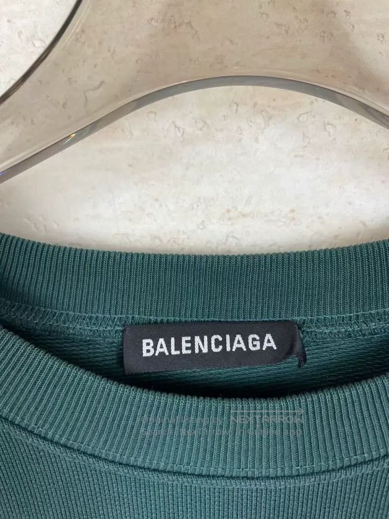 Balenciaga Balenciaga Olive Green Back Logo Hoodie Size US S / EU 44-46 / 1 - 4 Thumbnail