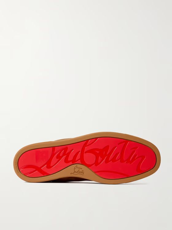Christian Louboutin o1s1wg110924 Louis Junior Low Top Sneaker in Brown Size US 9 / EU 42 - 4 Thumbnail