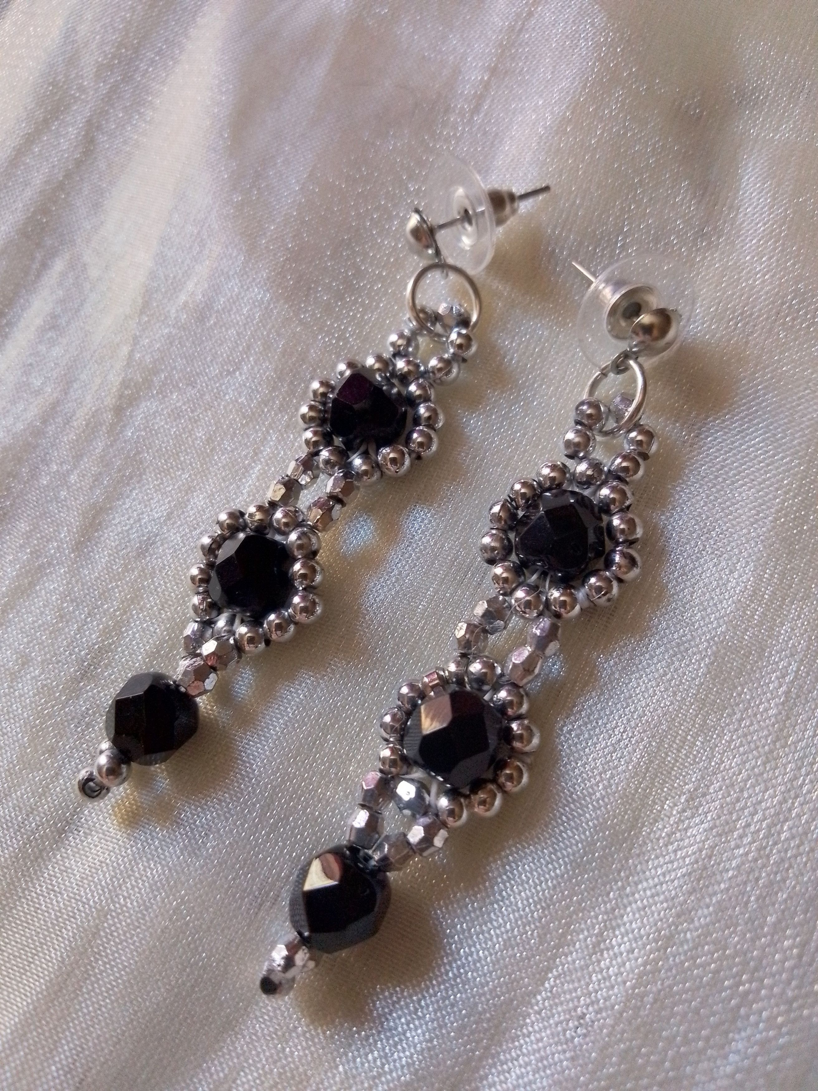 Handmade Necklace Black Pendant Earrings Tourmaline Gemstones Size ONE SIZE - 3 Thumbnail
