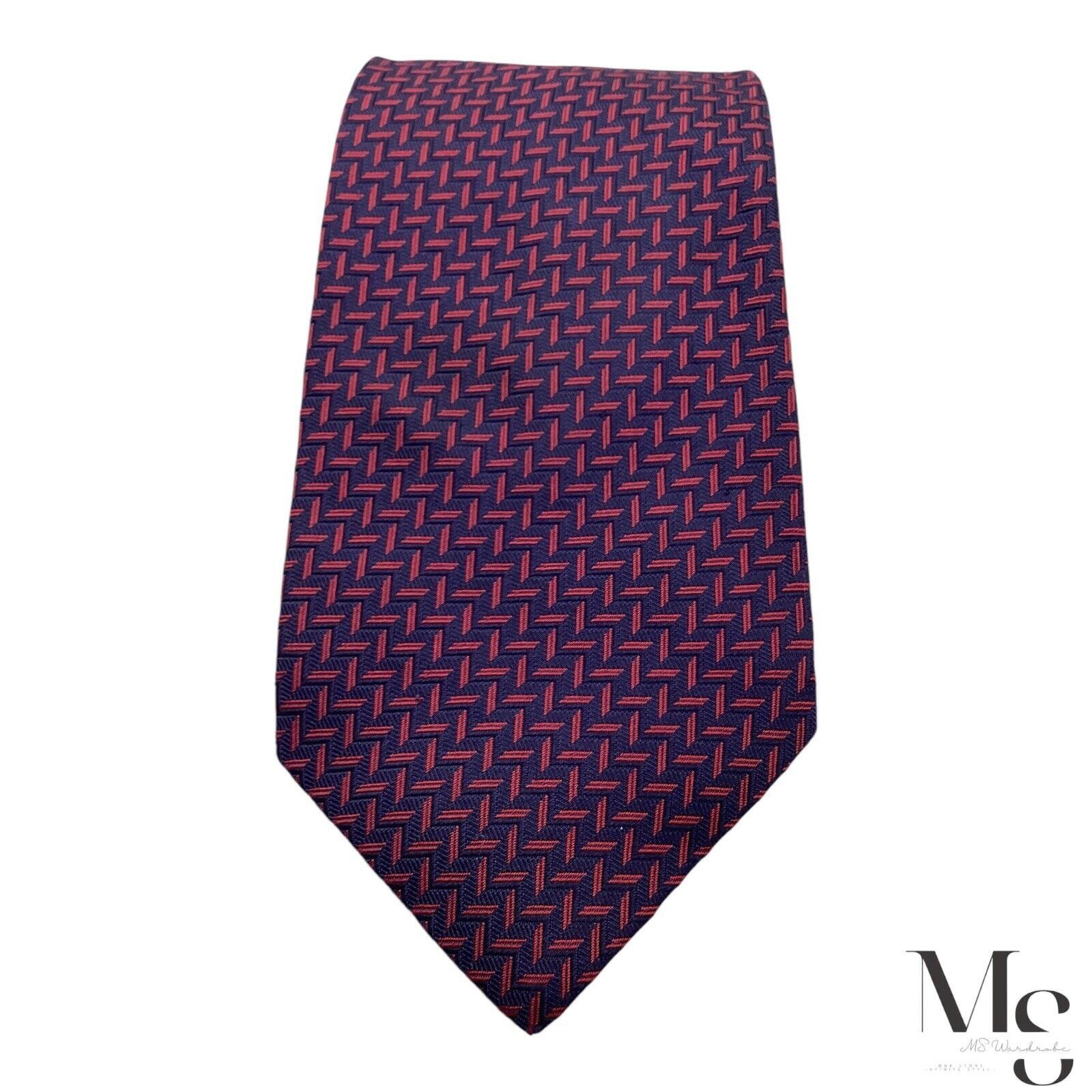 Figaret ALAIN FIGARET Purple Geometric Silk Tie Hand Made In Italy W Size ONE SIZE - 1 Thumbnail