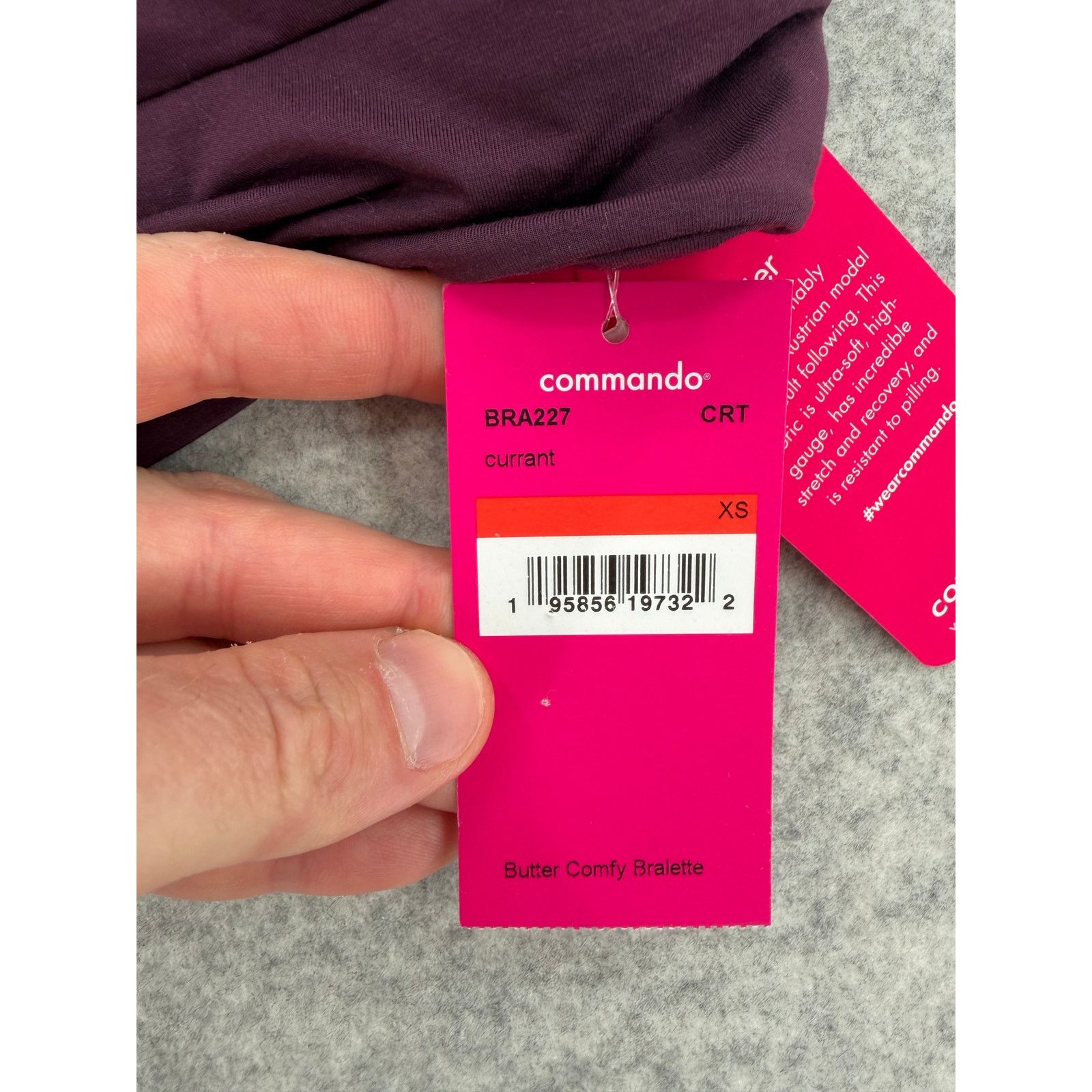 Commando NWT Commando Currant Butter Comfy Purple Bralette Size XS Size ONE SIZE - 4 Thumbnail