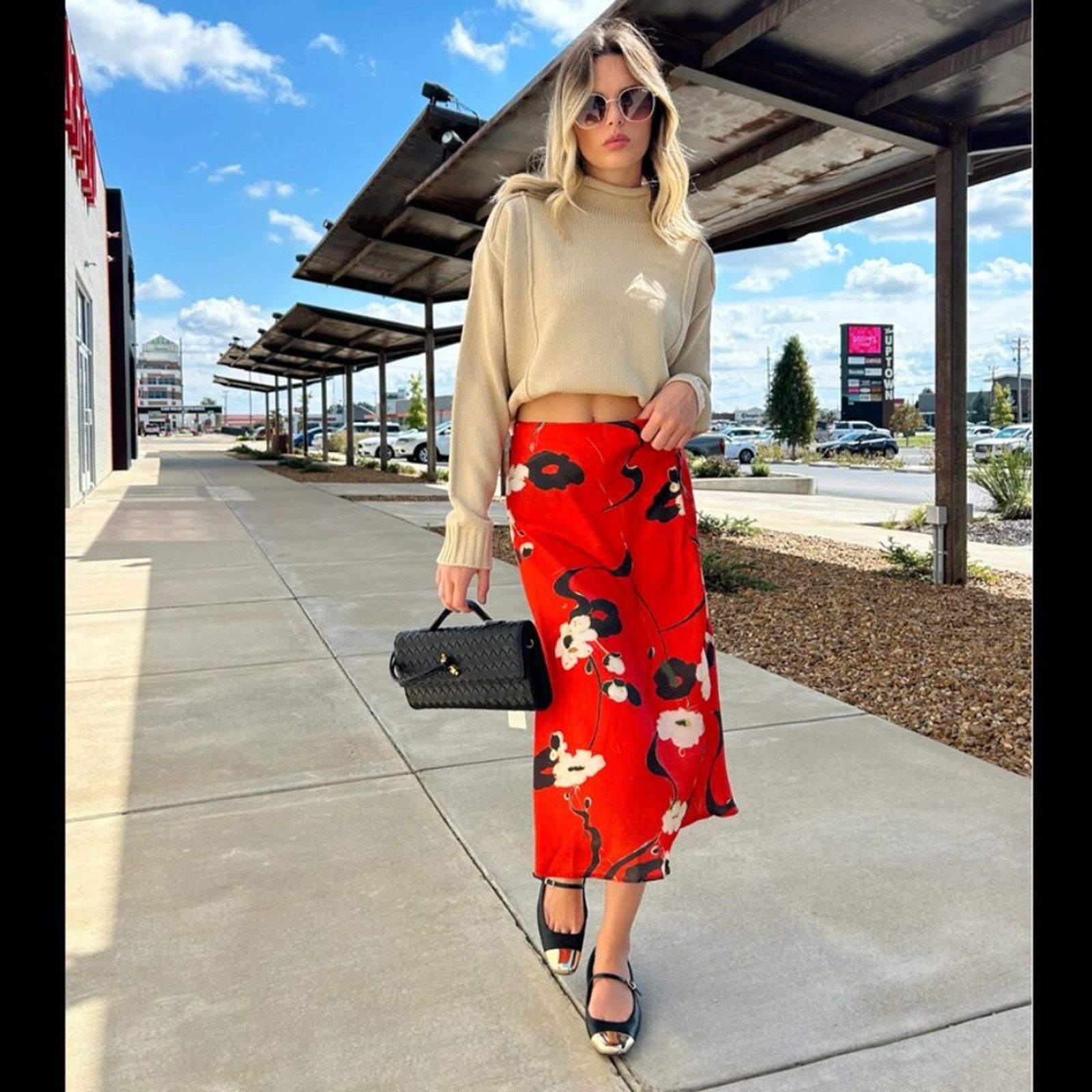 Zara ZARA Flowy Midi Skirt Size 34" / US 12 / IT 48 - 5 Thumbnail