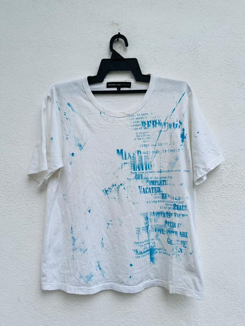 Japanese Brand × Vintage Vintage Berning Sho White Designer Fashion Style Shirt Size US M / EU 48-50 / 2 - 1 Thumbnail