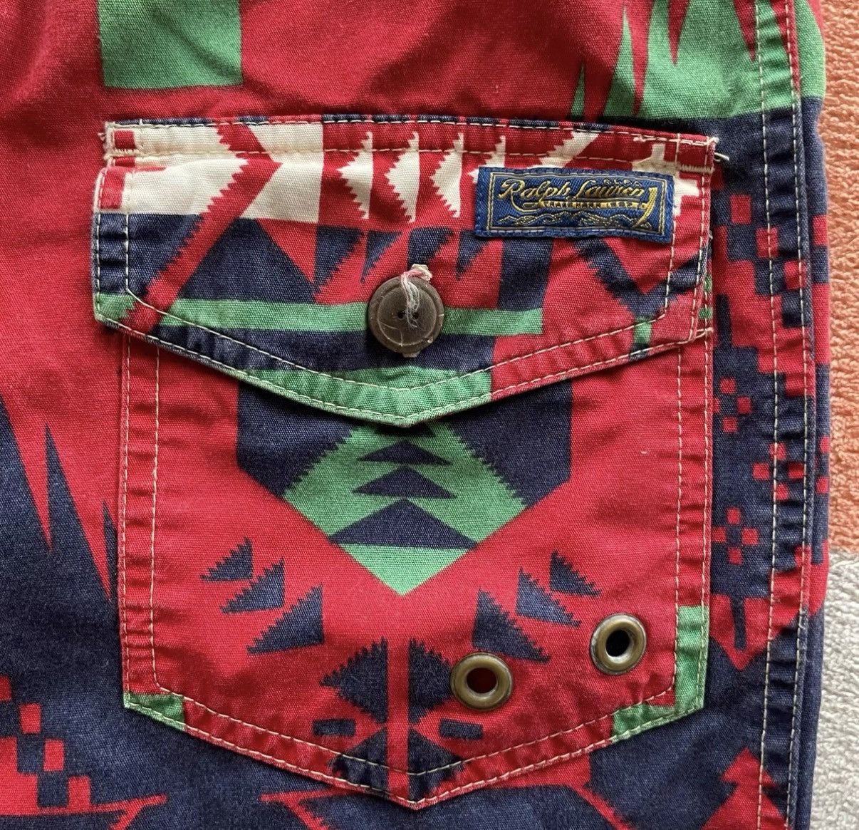 Polo Ralph Lauren Ralph Lauren Polo Southwestern Style Beach Shorts K22 Size US 30 / EU 46 - 4 Thumbnail