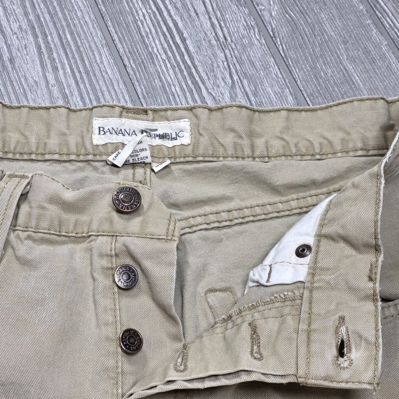 Banana Republic VINTAGE Banana Republic Jeans Buttonfly 36R Men 35x30 Rugged Safari 90s Greece Denim Jeans Shirt? Size US 36 / EU 52 - 7 Thumbnail