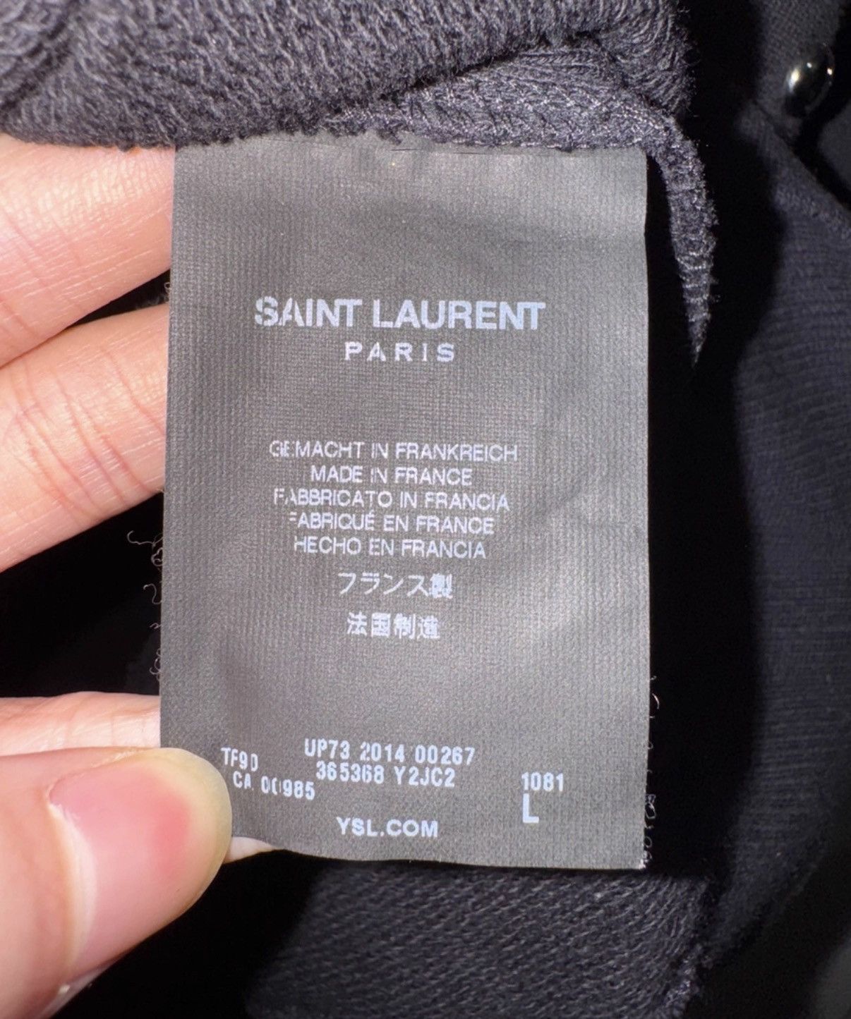 Saint Laurent Paris Saint Laurent (SLP) 14FW Crewneck Full-Studded Sweatshirt Size US L / EU 52-54 / 3 - 7 Thumbnail
