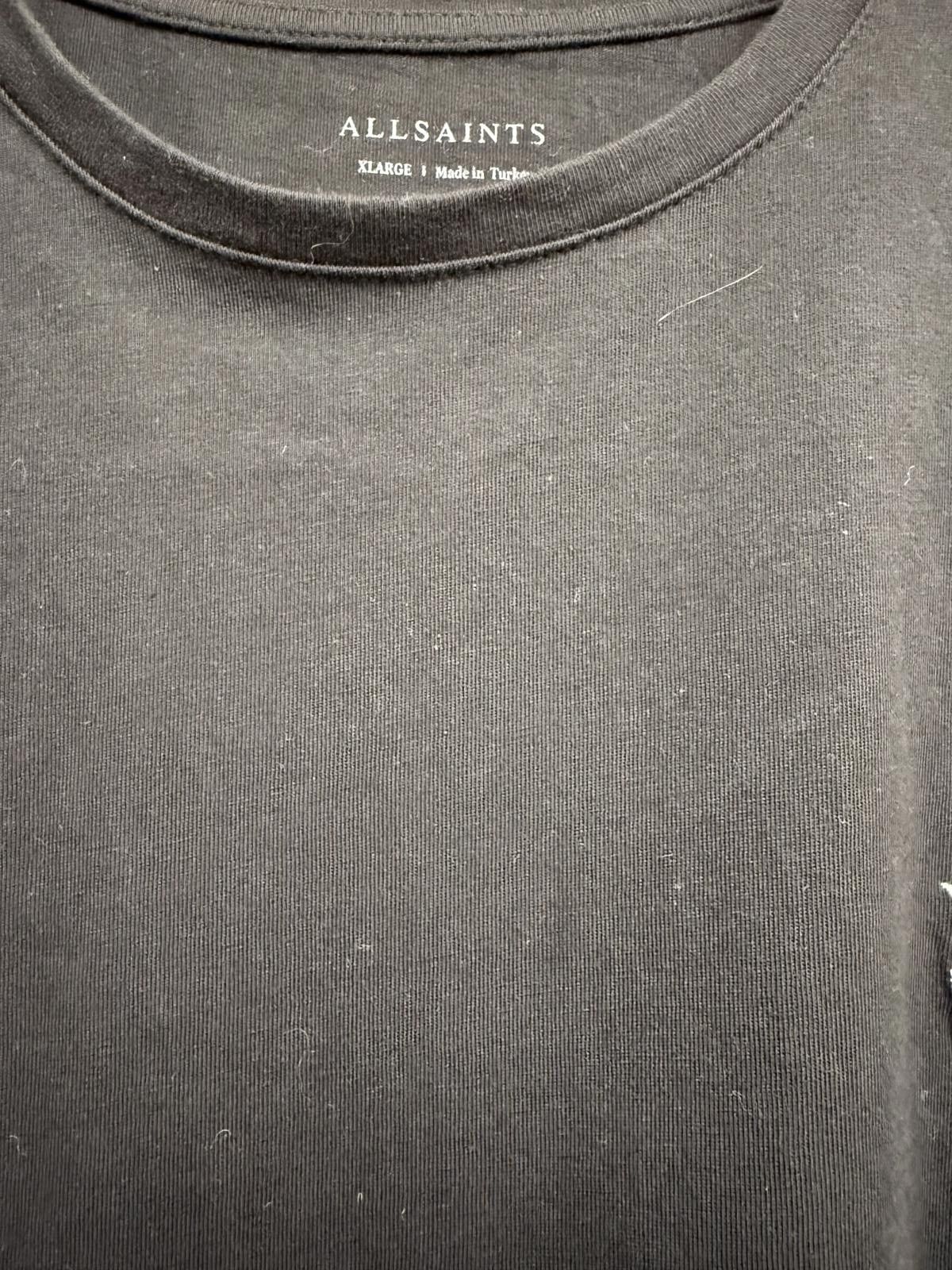 Allsaints AllSaints Men's Black Crew Neck T-Shirt XL Size US XL / EU 56 / 4 - 3 Thumbnail