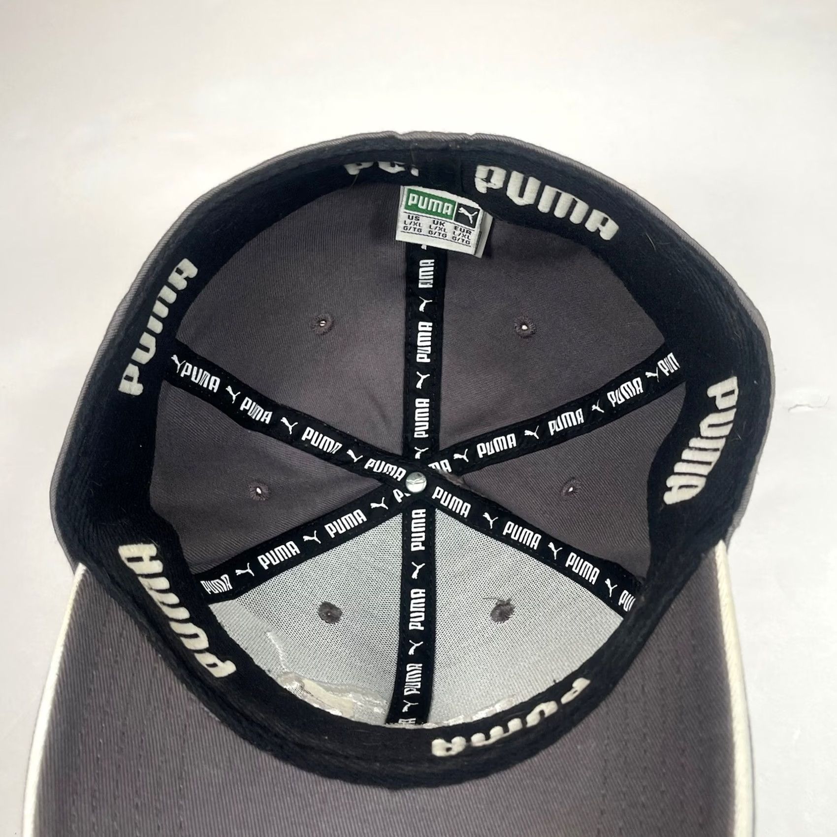 Puma PUMA Embroidered Stretch Fitted Baseball Hat Cap Adult Size L/XL Solid Gray Size ONE SIZE - 7 Thumbnail