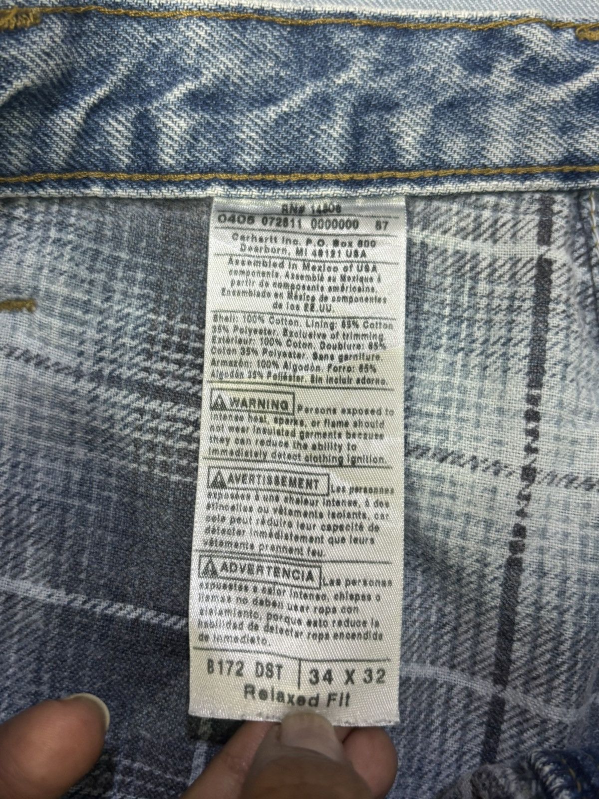 Carhartt Carhatt B172 DST denim Size US 34 / EU 50 - 3 Thumbnail