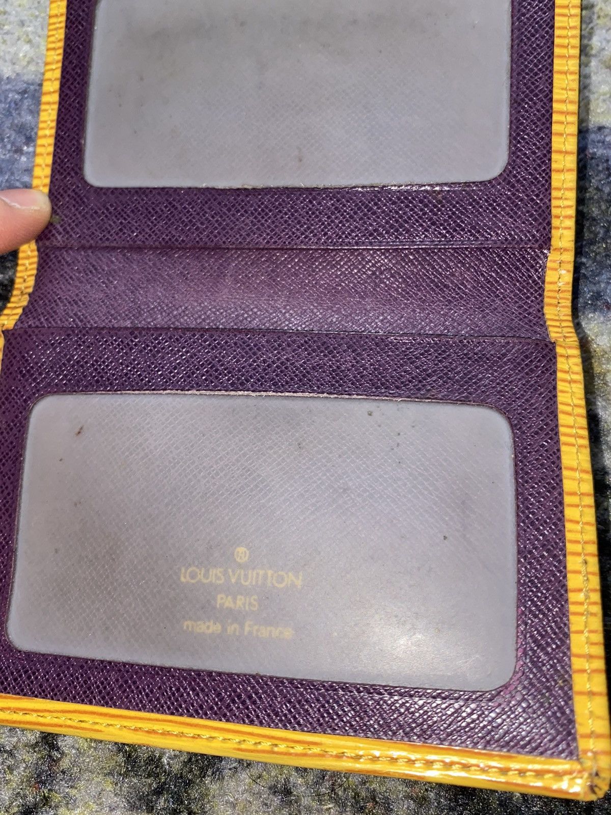 Louis Vuitton Louis Vuitton Yellow Purple Epi Bifold Card Wallet Size ONE SIZE - 6 Thumbnail