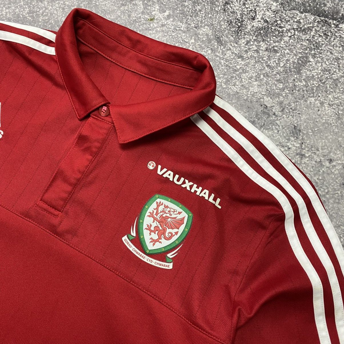 Vintage Vintage Adidas FC Wales 2016 National soccer jersey Size US XL / EU 56 / 4 - 3 Thumbnail